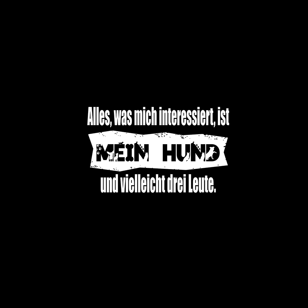 Alles, was mich interessiert, ist mein Hund und vielleicht drei Leute - Schwarzer-Kaffee