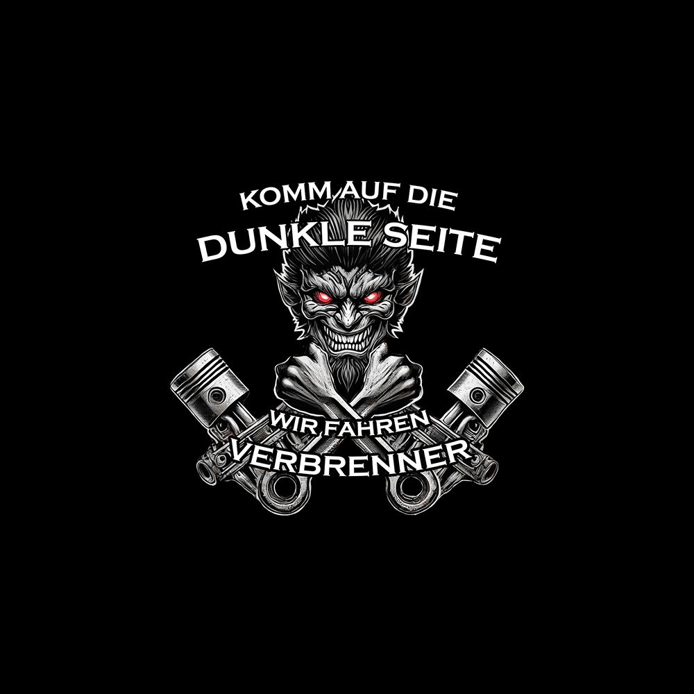 Komm auf die dunkle Seite. Wir fahren Verbrenner - Schwarzer-Kaffee