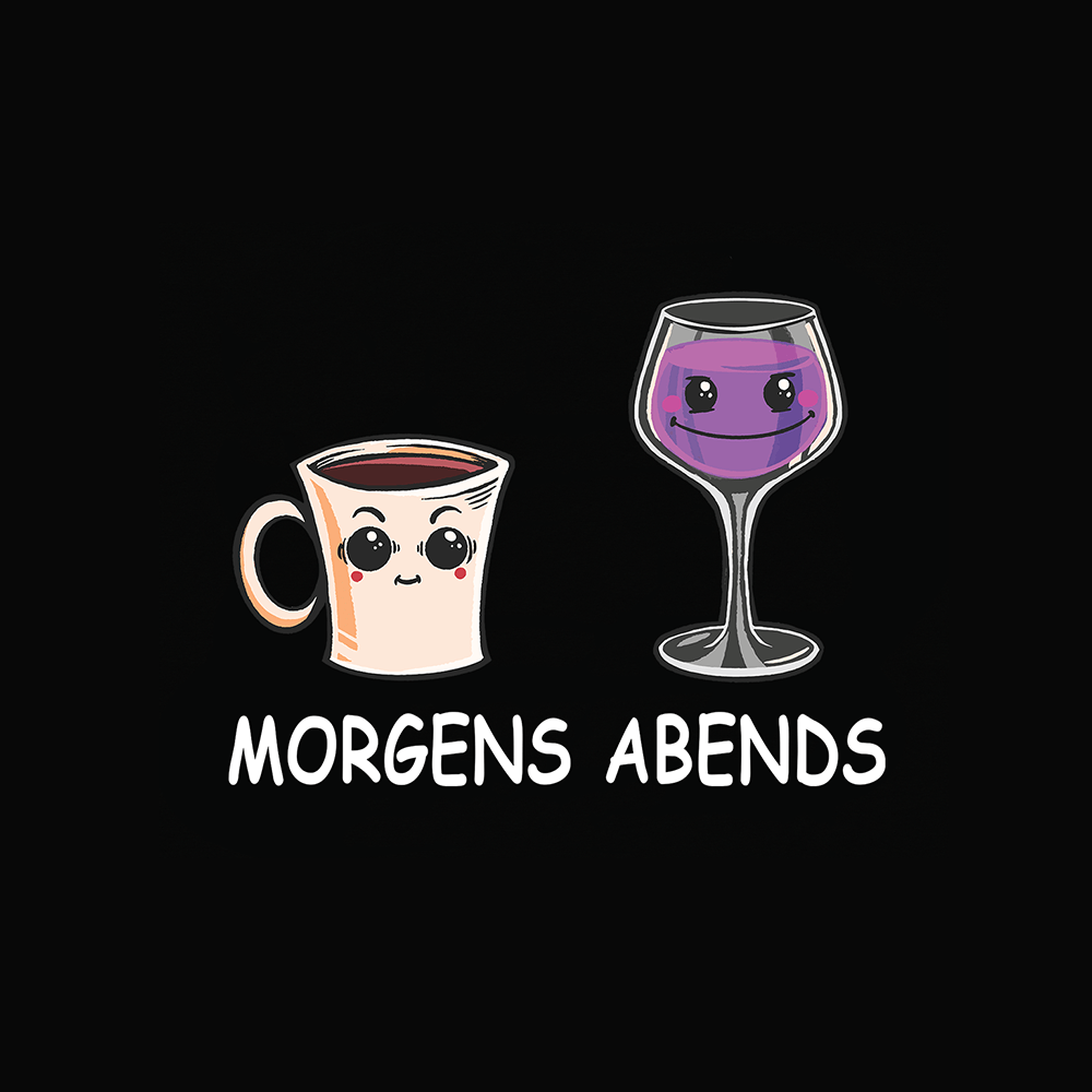 Morgens Abends - Schwarzer-Kaffee