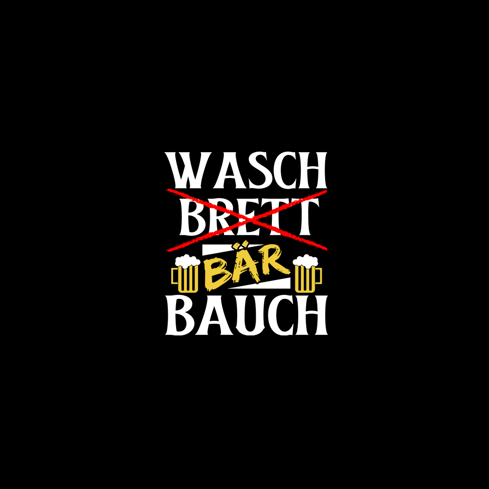 Wasch Bär Bauch - Schwarzer-Kaffee