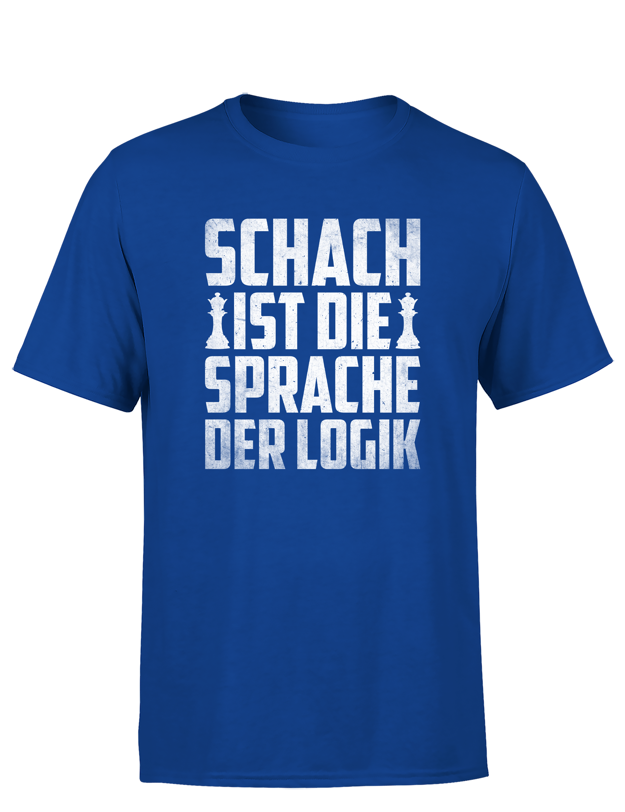 Schach ist die Sprache der Logik – Herren T-Shirt im Retro Stil | Perfektes Männer Shirt für Schachspieler, Turniere, Freizeit & Geschenkidee