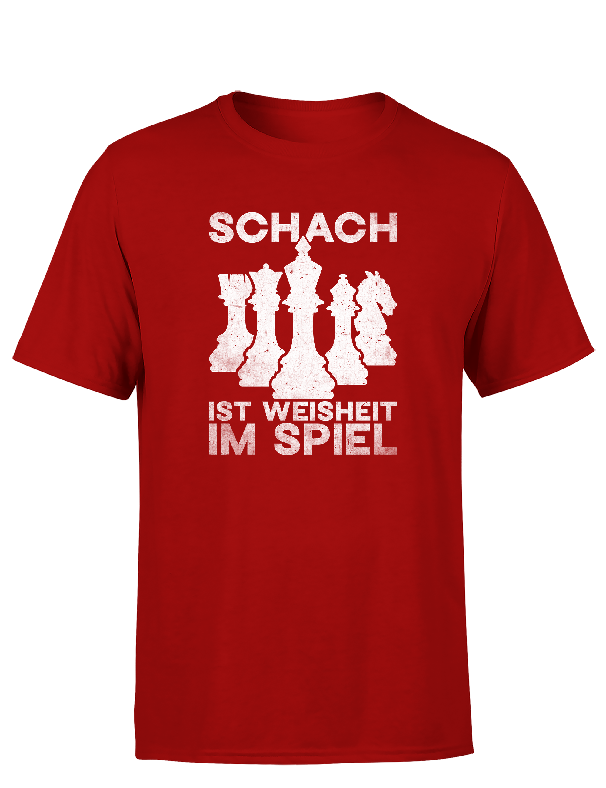 Schach ist Weisheit im Spiel – Herren T-Shirt im Retro Stil | Perfektes Männer Shirt für Schachspieler, Turniere, Freizeit & Geschenkidee