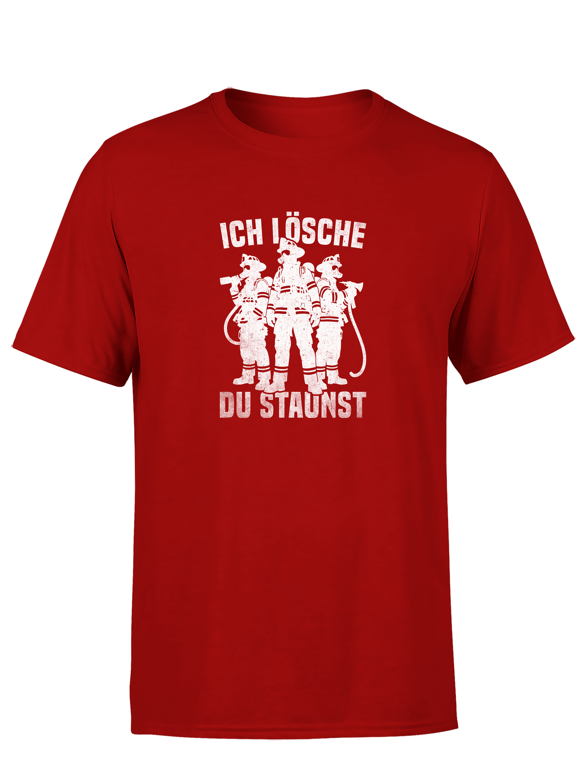 Feuerwehr – Herren T-Shirt „Ich lösche, du staunst“ | Lustiges Firefighter Shirt für echte Einsatzhelden