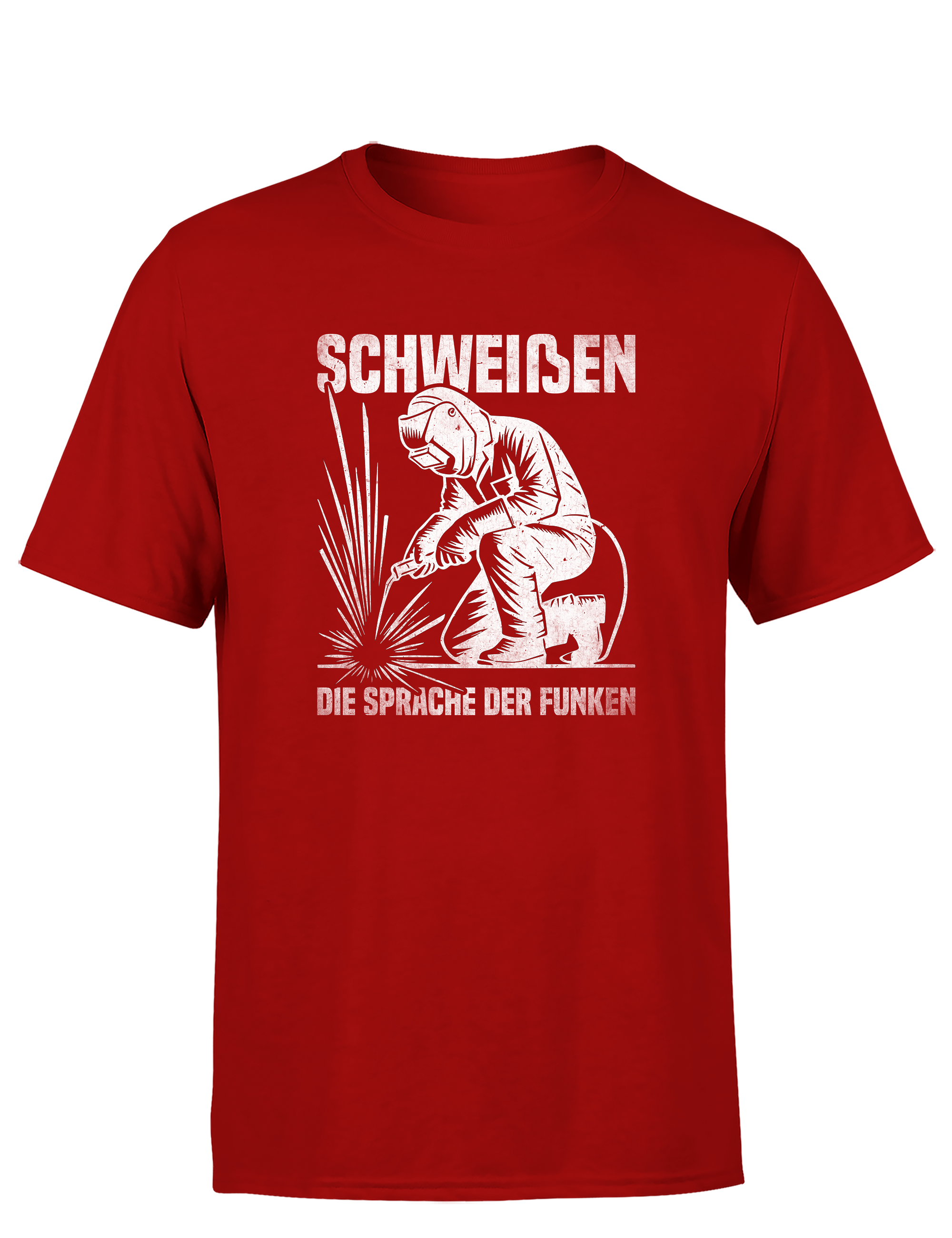 Schweißen – die Sprache der Funken – Herren T-Shirt im Retro Stil | Lustiges Shirt für Schweißer, Metallbauer & Handwerker