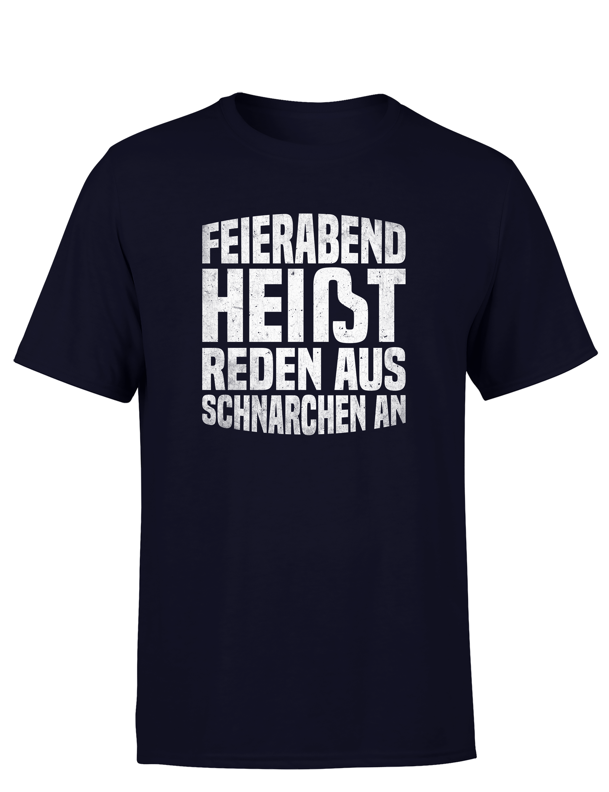 Feierabend Humor – Herren T-Shirt „Reden aus, Schnarchen an“ | Lustiges Shirt für Bürohengste & Schlafmützen