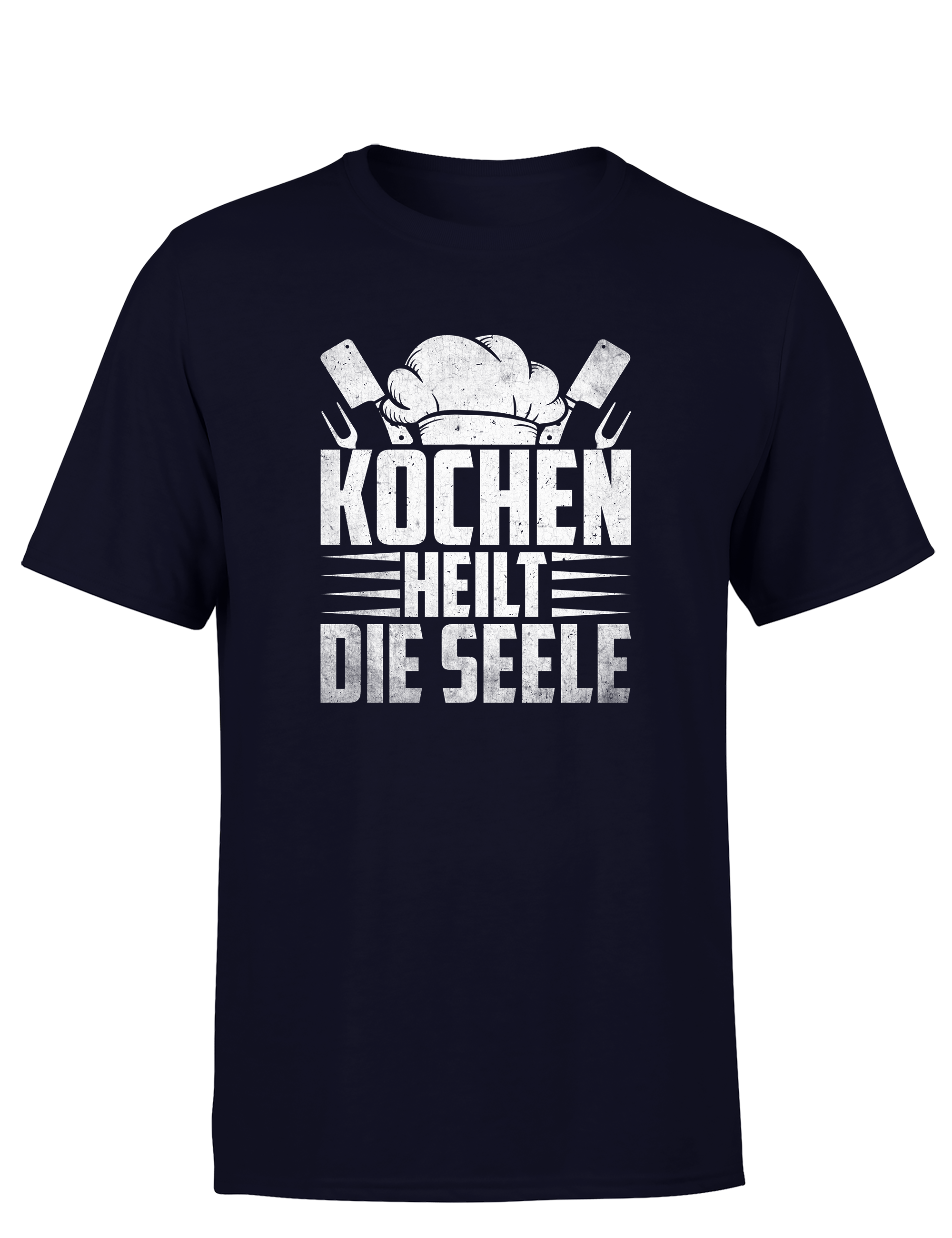 Herren T-Shirt „Feuer Pfanne Fertig“ | Lustiges Koch Shirt für Männer & Grillmeister (Copie)