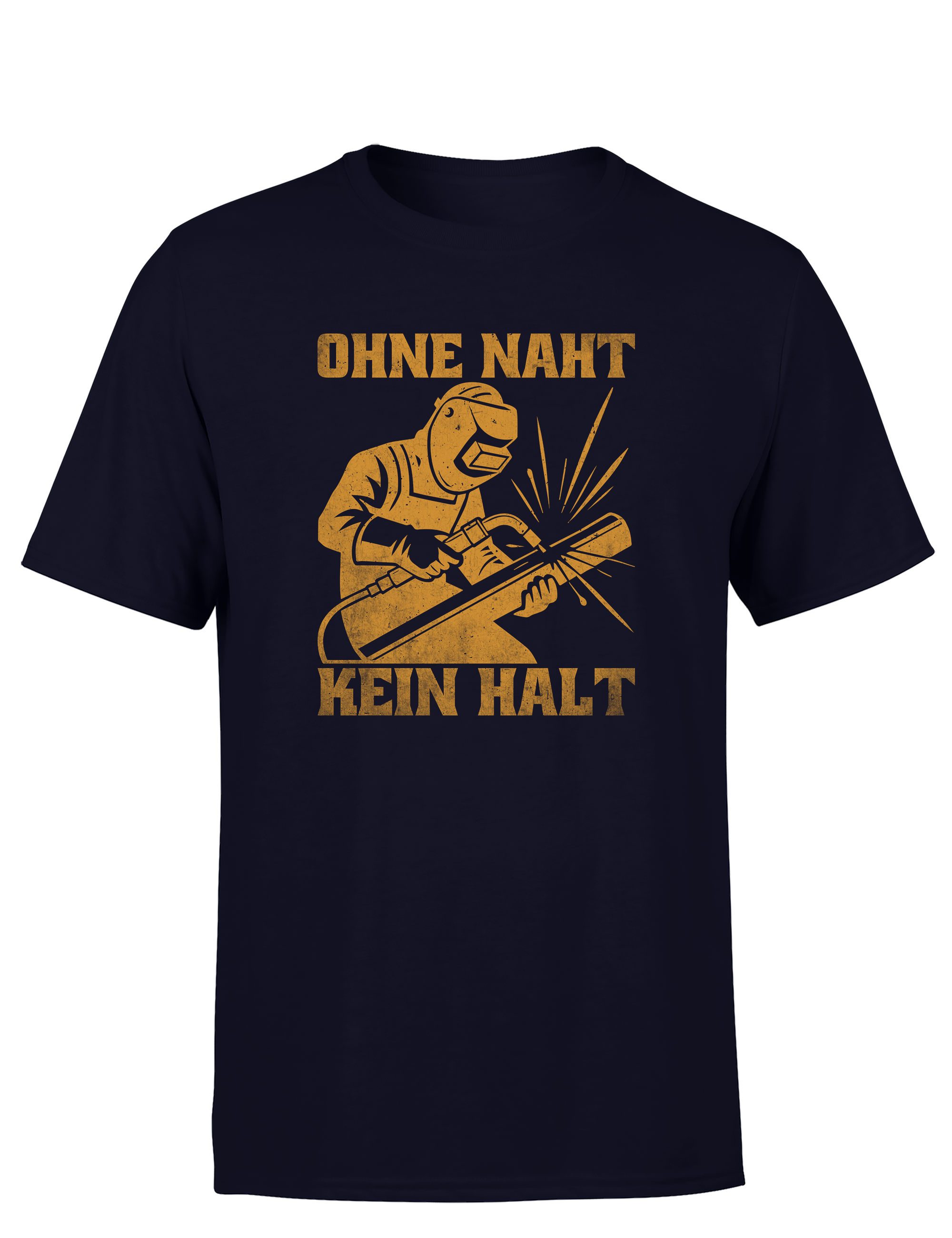 Ohne Naht kein Halt – Herren T-Shirt im Retro Stil | Lustiges Shirt für Schweißer, Metallbauer & Handwerker
