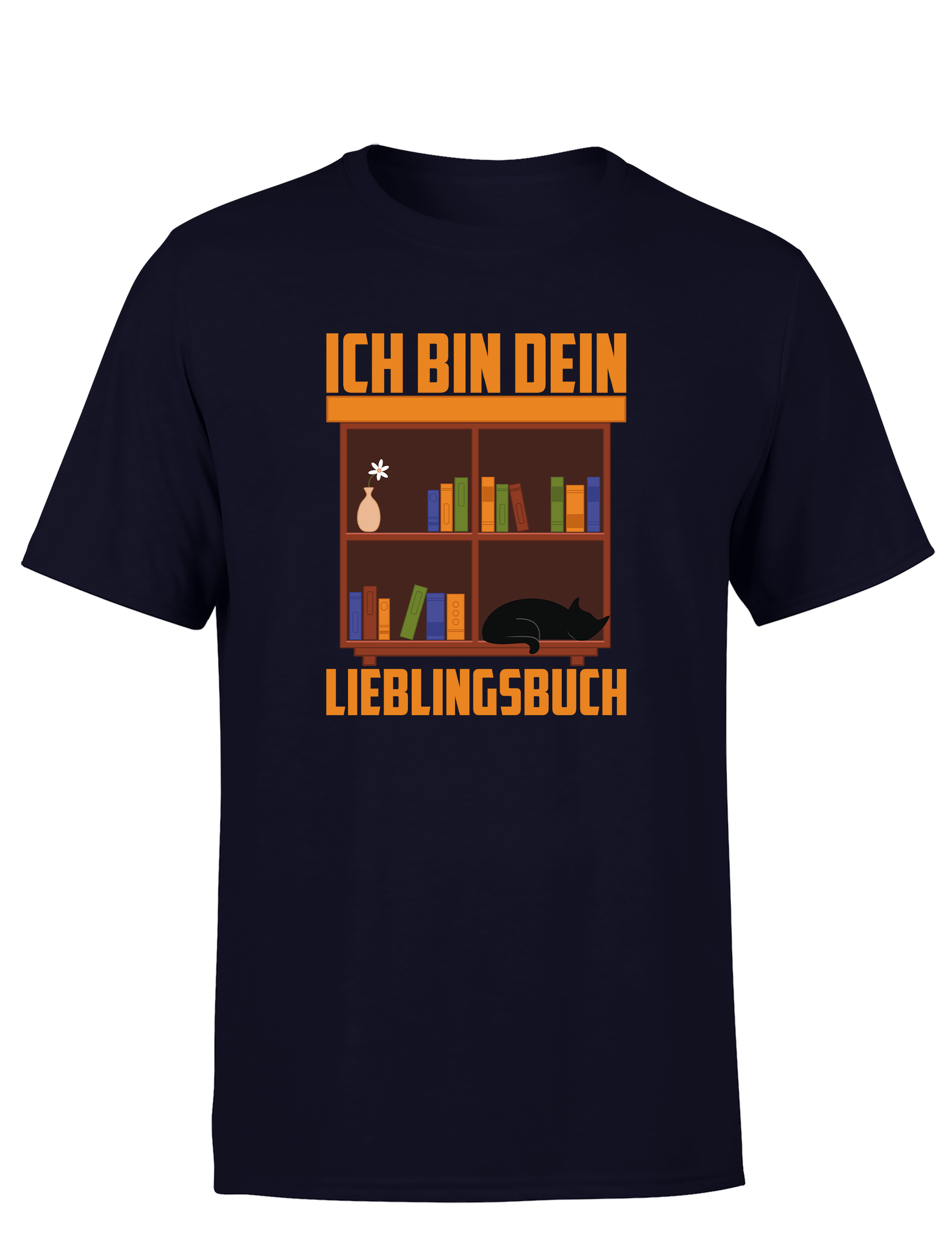 Ich bin dein Lieblingsbuch – Herren T-Shirt im Retro Stil | Lustiges Shirt für Leseratten, Bibliothek & Freizeit