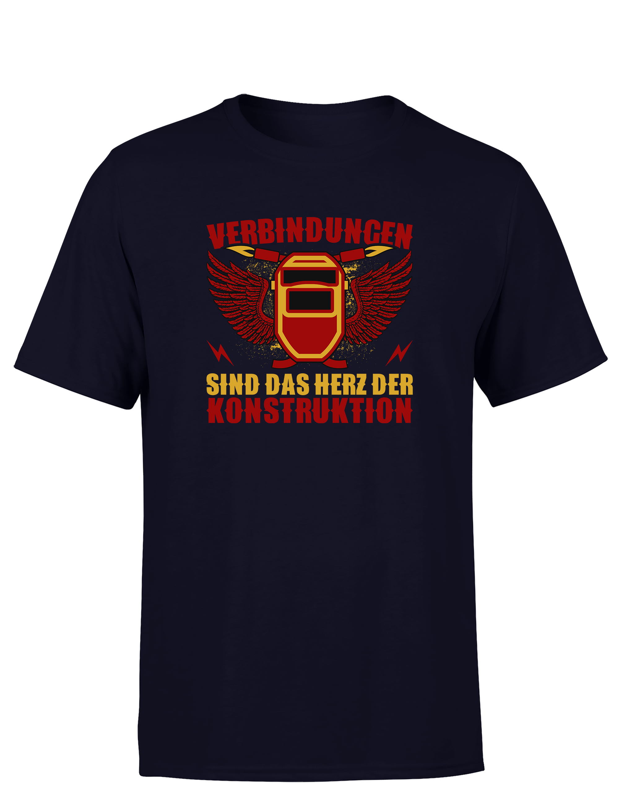 Verbindungen sind das Herz der Konstruktion – Herren T-Shirt im Retro Stil | Lustiges Shirt für Bauingenieure, Handwerker & Konstrukteure