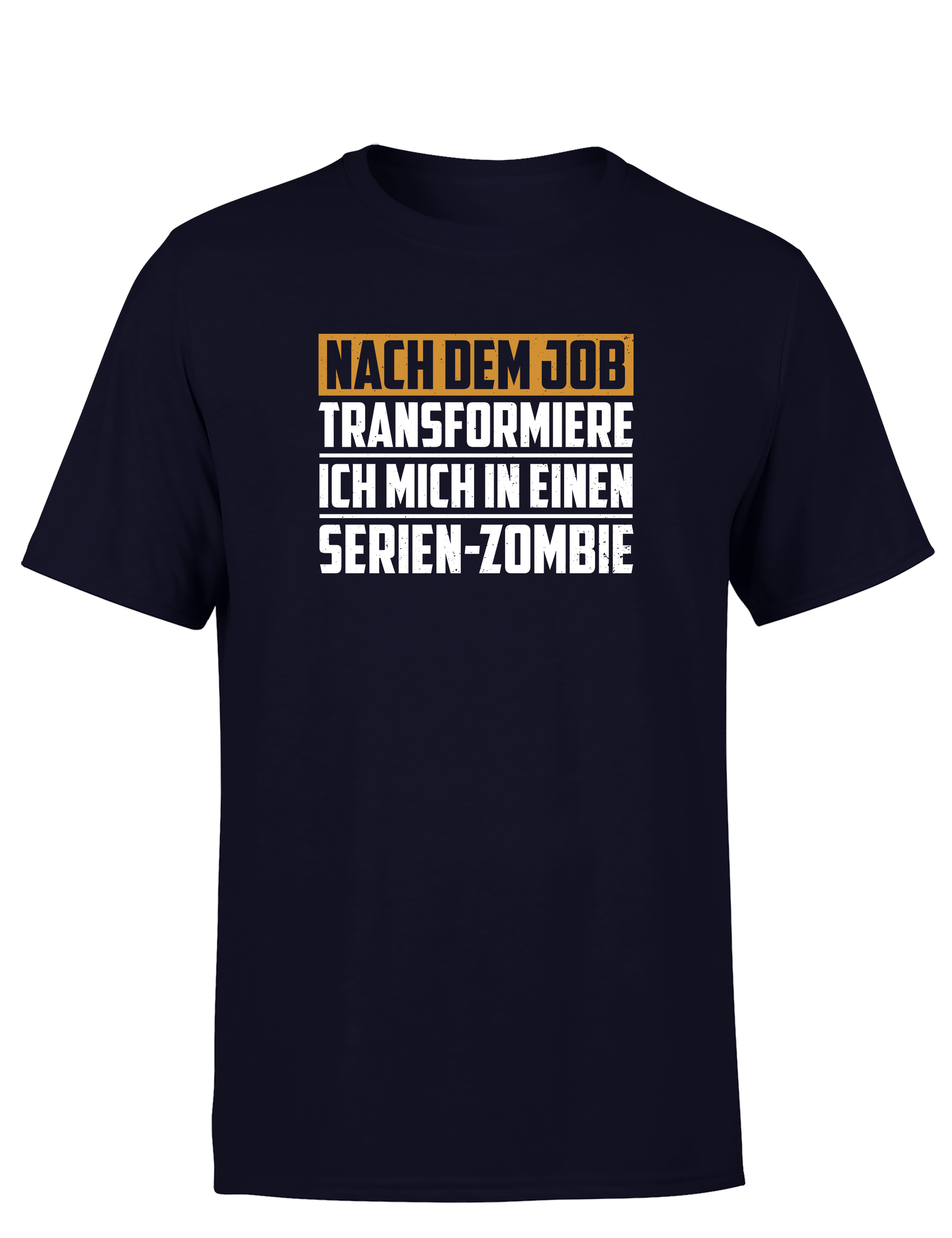 Nach dem Job Serien-Zombie – Lustiges Herren T-Shirt | Feierabend Humor für Serienjunkies