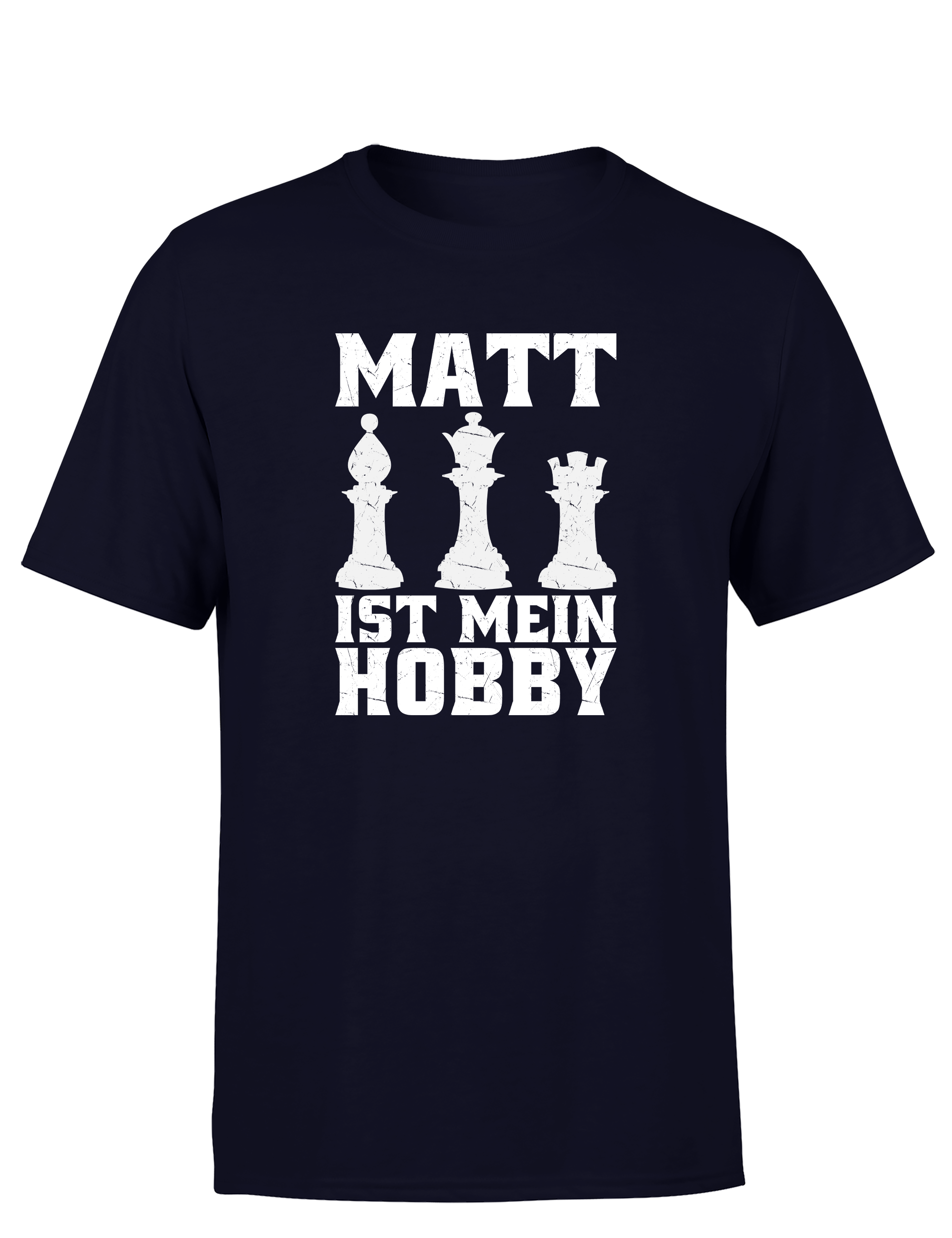 Matt ist mein Hobby – Herren T-Shirt im Retro Stil | Perfektes Männer Shirt für Schachspieler, Turniere, Freizeit & Geschenkidee