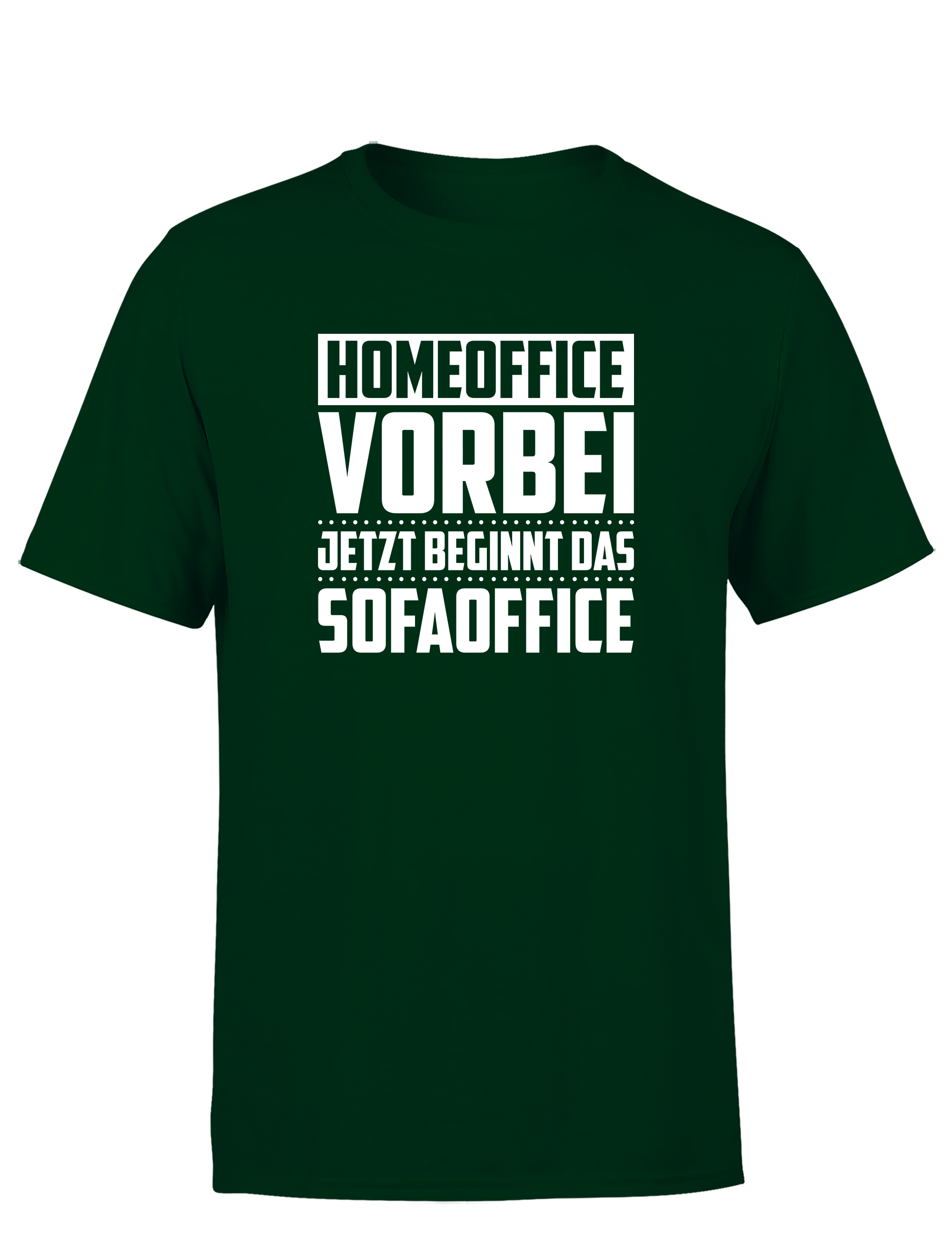 Homeoffice vorbei – Herren T-Shirt „Sofaoffice“ | Lustiges Shirt für Bürohengste, Couchhelden & Feierabend-Fans