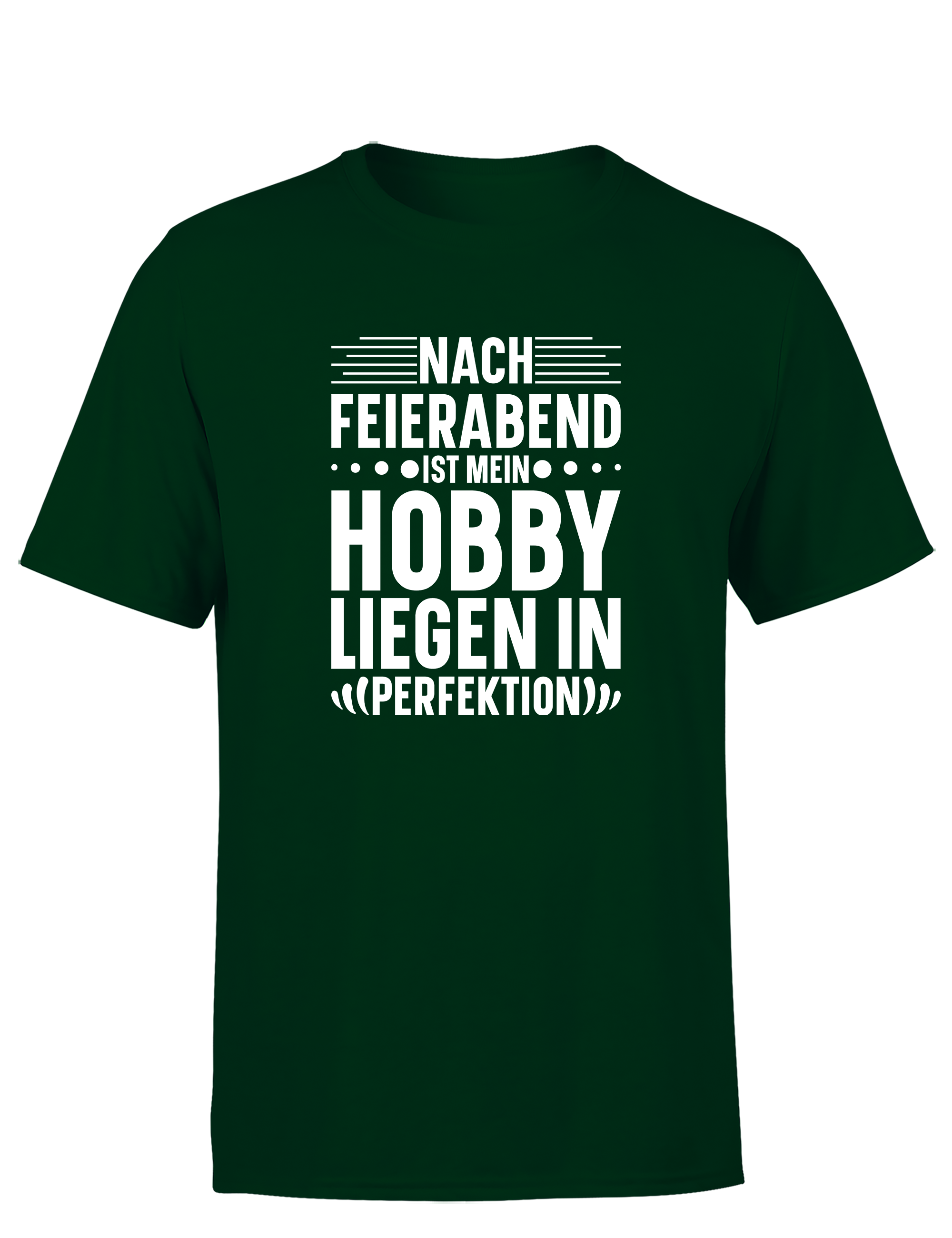 Nach Feierabend – Herren T-Shirt „Liegen in Perfektion“ | Lustiges Shirt für Couch-Fans & Relax-Profis