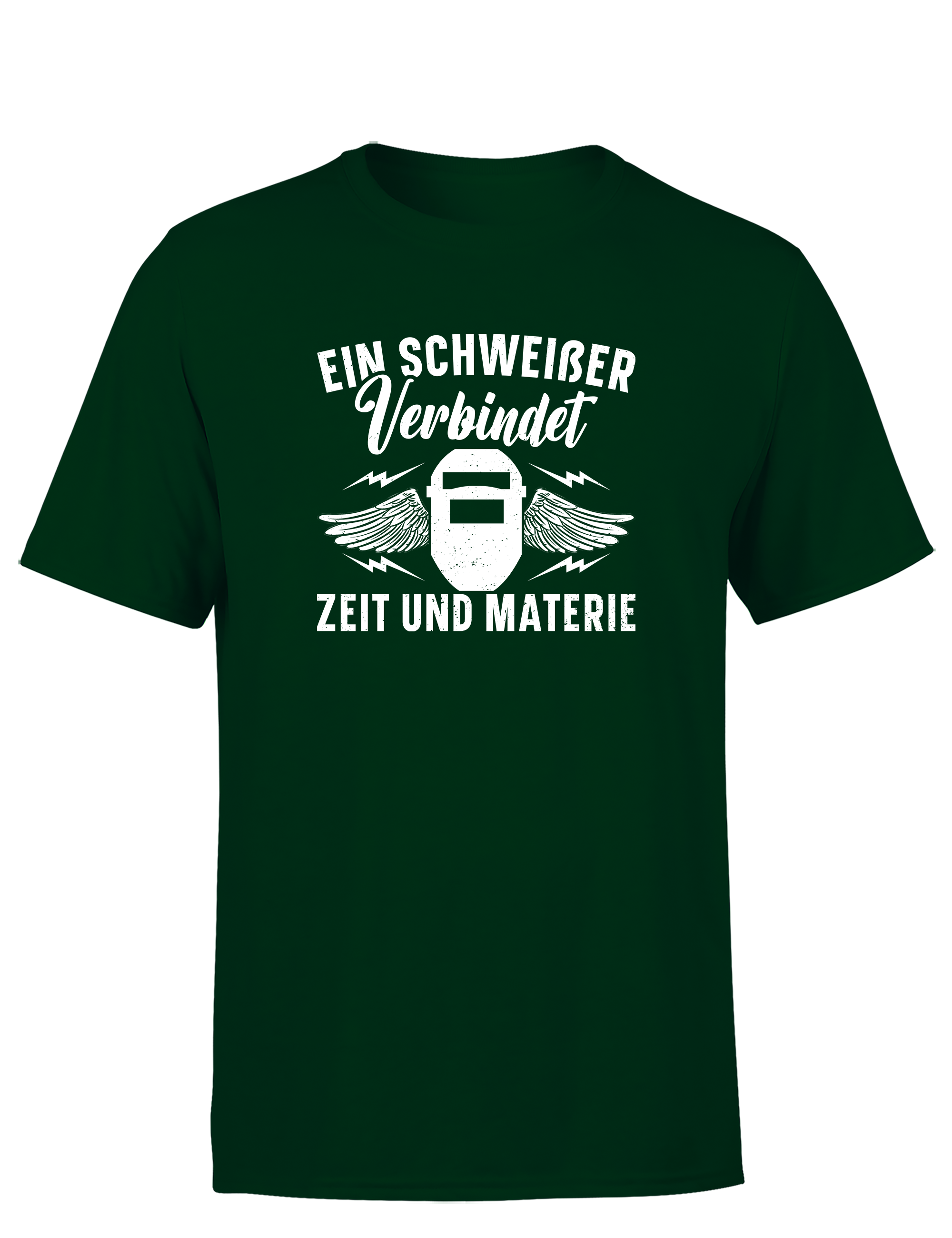 Ein Schweißer verbindet Zeit und Materie – Herren T-Shirt im Retro Stil | Lustiges Shirt für Schweißer, Metallbauer & Handwerker