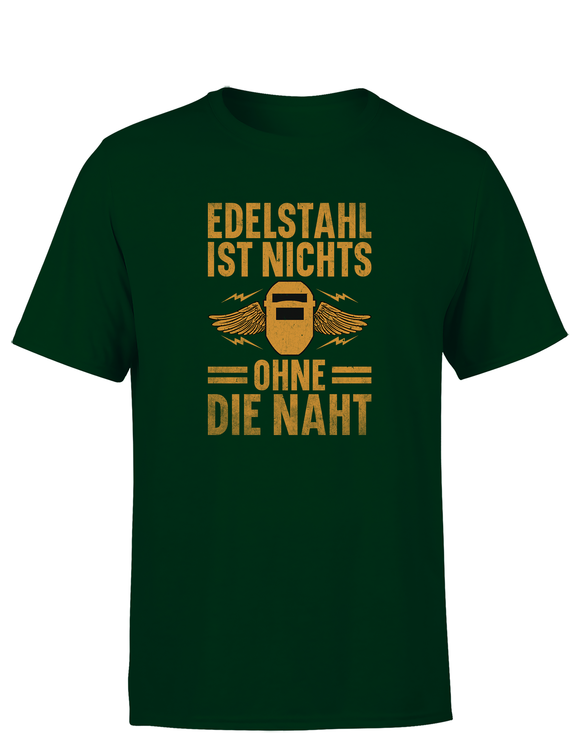 Edelstahl ist nichts ohne die Naht – Herren T-Shirt im Retro Stil | Lustiges Shirt für Schweißer, Metallbauer & Handwerker