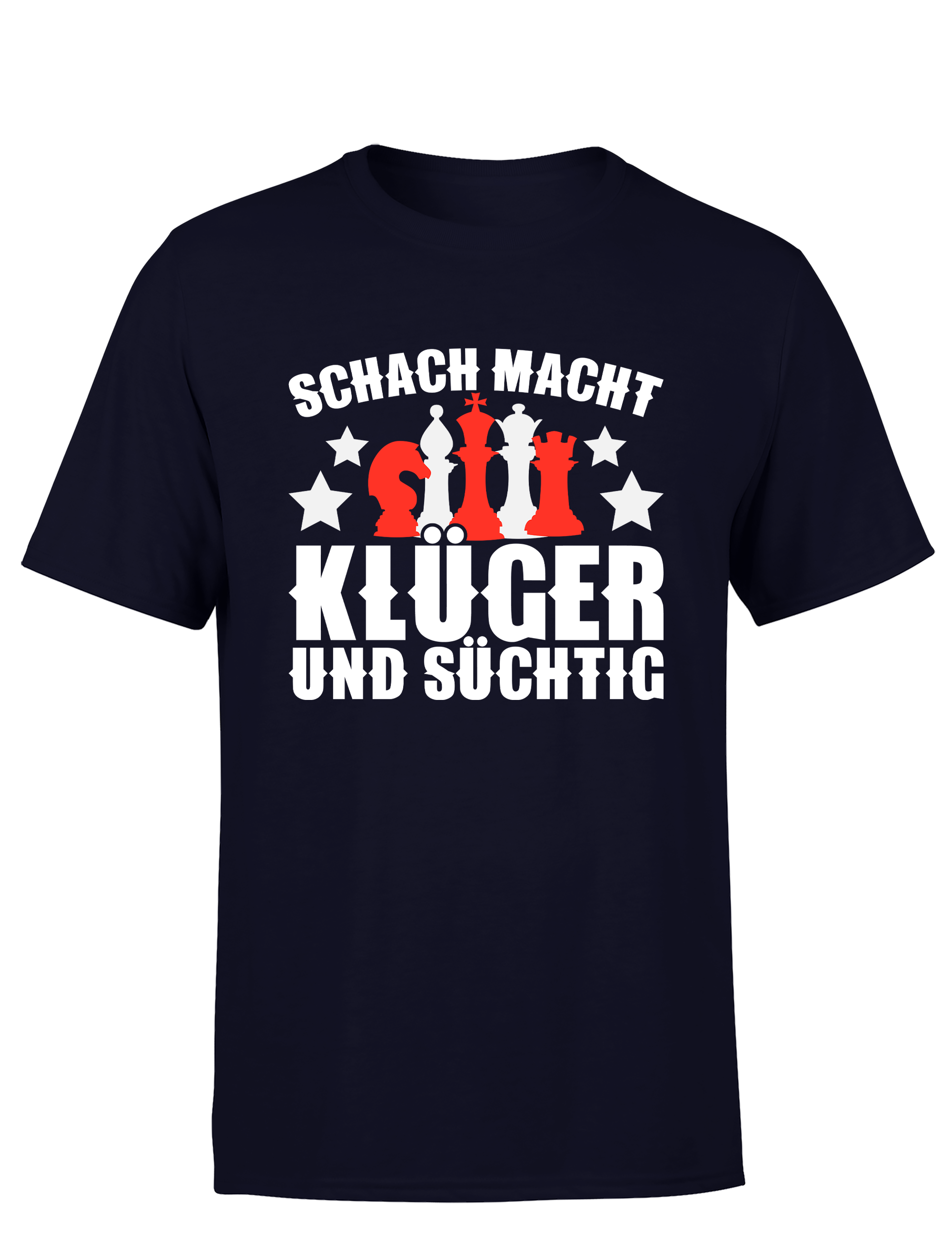 Schach macht klüger und süchtig – Herren T-Shirt im Retro Stil | Perfektes Männer Shirt für Schachspieler, Turniere, Freizeit & Geschenkidee (Copie)