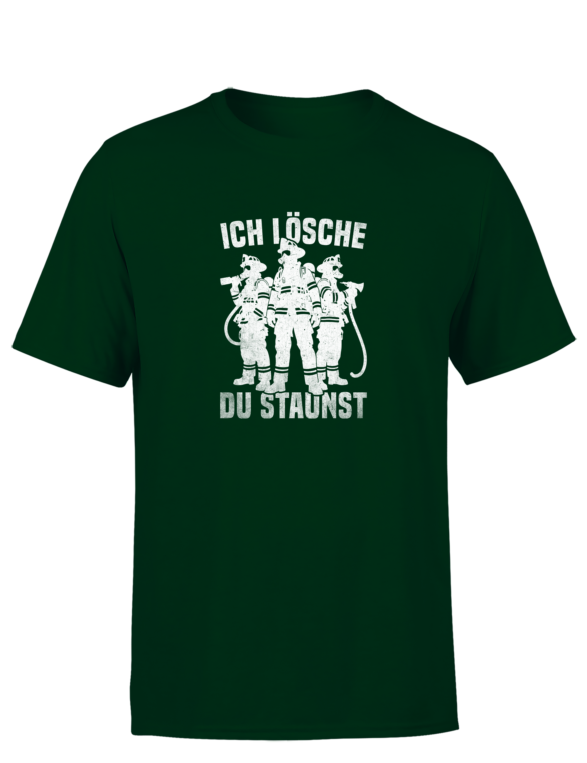 Feuerwehr – Herren T-Shirt „Ich lösche, du staunst“ | Lustiges Firefighter Shirt für echte Einsatzhelden