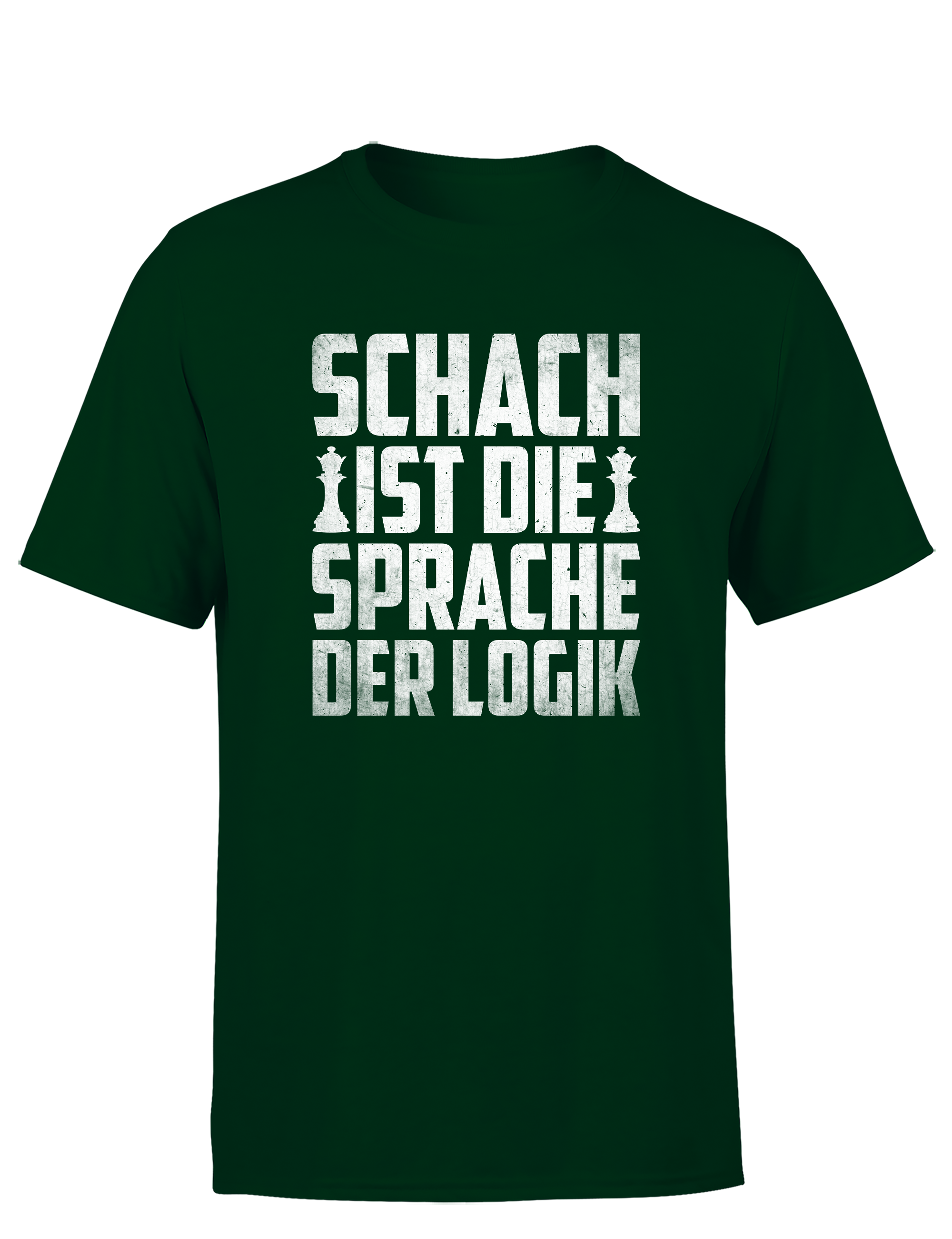 Schach ist die Sprache der Logik – Herren T-Shirt im Retro Stil | Perfektes Männer Shirt für Schachspieler, Turniere, Freizeit & Geschenkidee