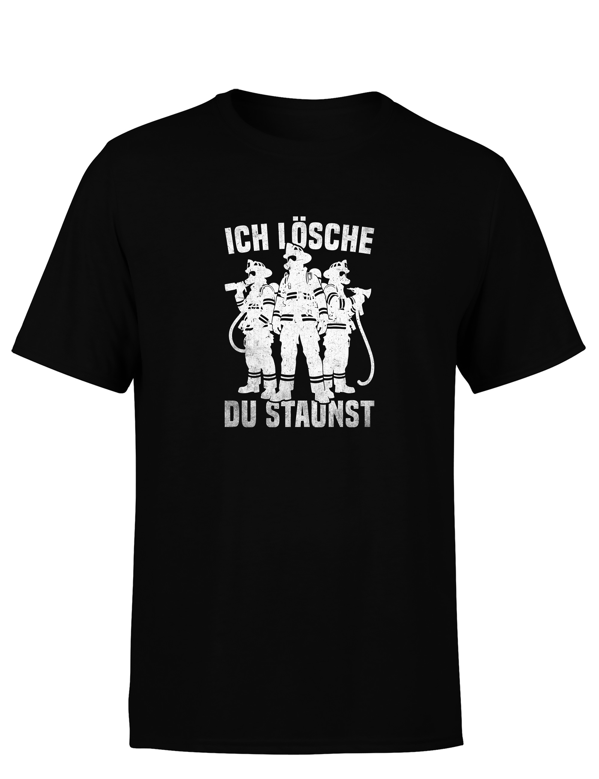 Feuerwehr – Herren T-Shirt „Ich lösche, du staunst“ | Lustiges Firefighter Shirt für echte Einsatzhelden