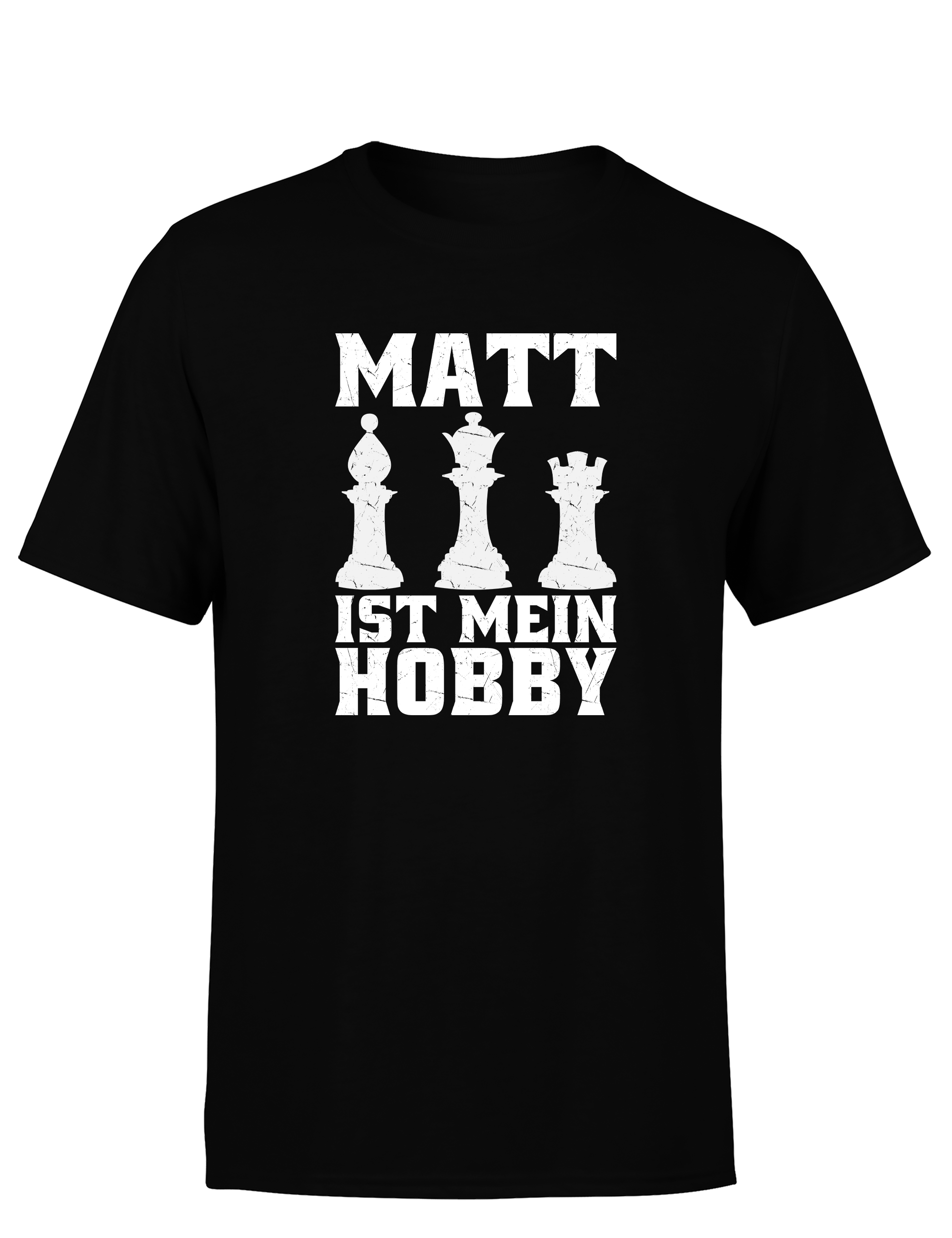 Matt ist mein Hobby – Herren T-Shirt im Retro Stil | Perfektes Männer Shirt für Schachspieler, Turniere, Freizeit & Geschenkidee