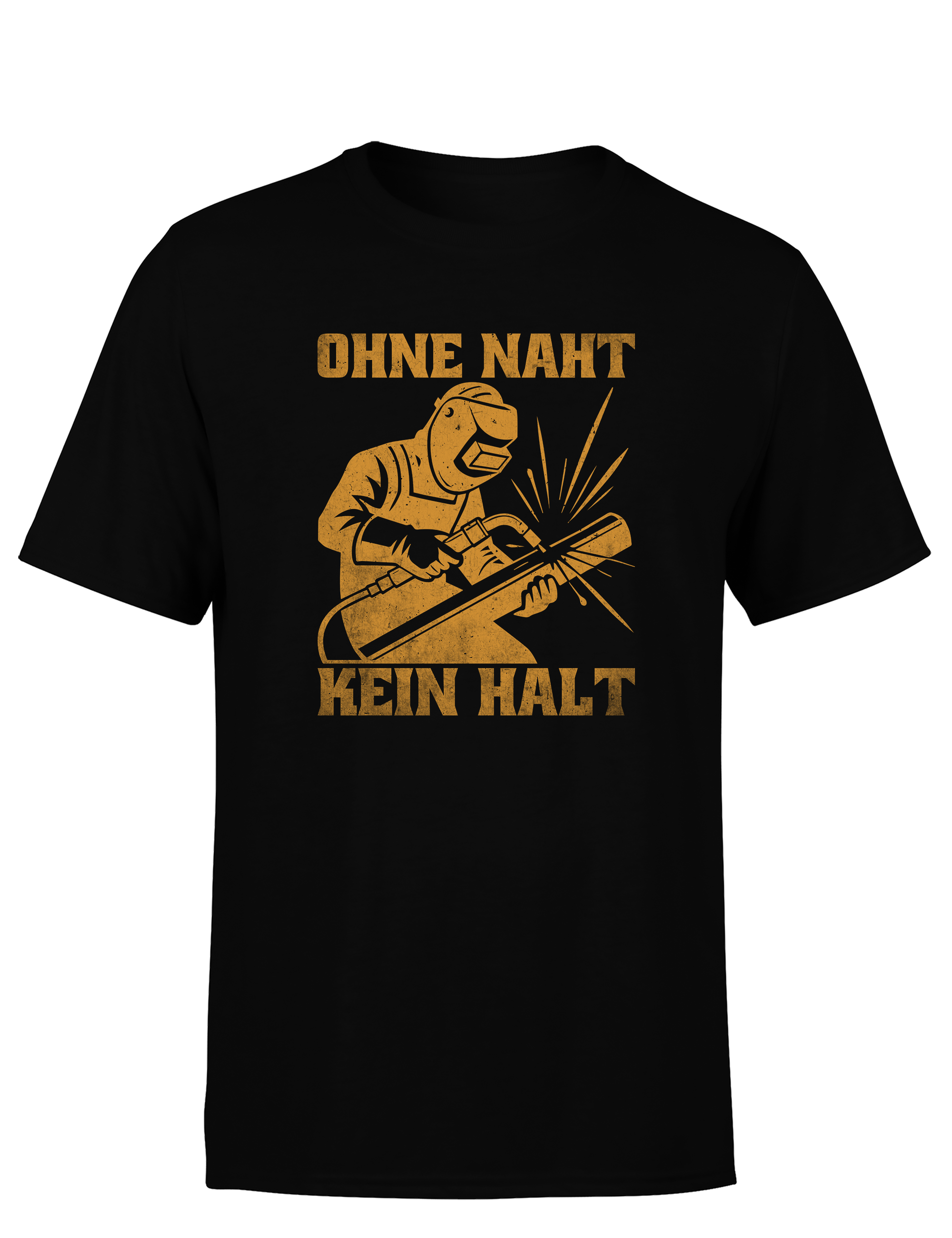 Ohne Naht kein Halt – Herren T-Shirt im Retro Stil | Lustiges Shirt für Schweißer, Metallbauer & Handwerker