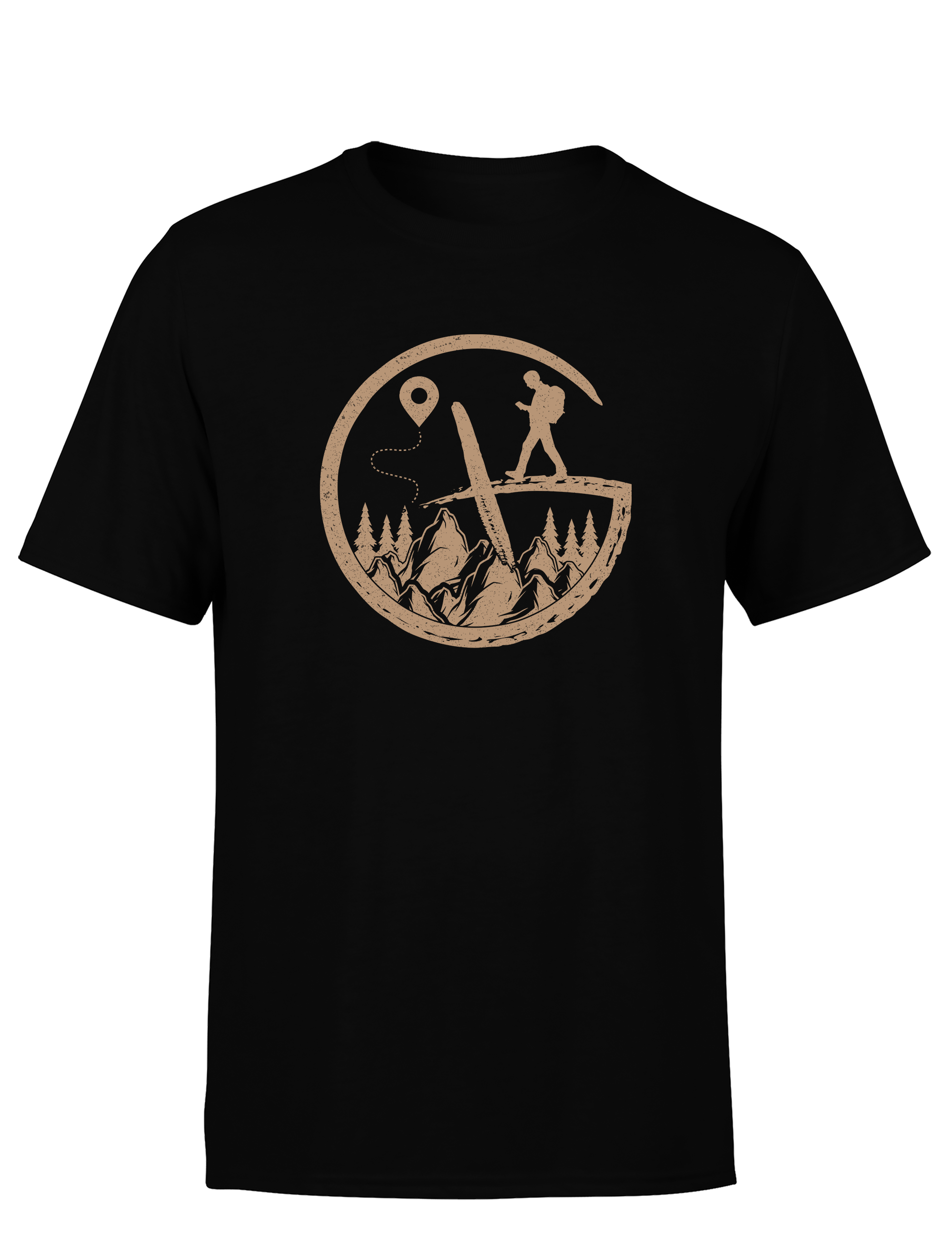 Geocaching Abenteuer – Herren T-Shirt | Stylisches Outdoor Shirt für Schatzsucher, Wanderer & Naturfreunde