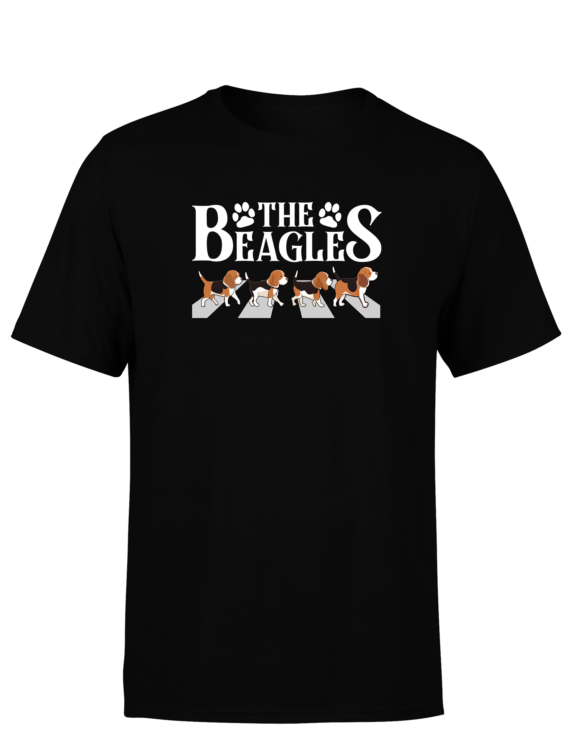 Lustiges Herren T-Shirt „The Beagles“ | Witziges Hunde-Shirt im Abbey-Road Style