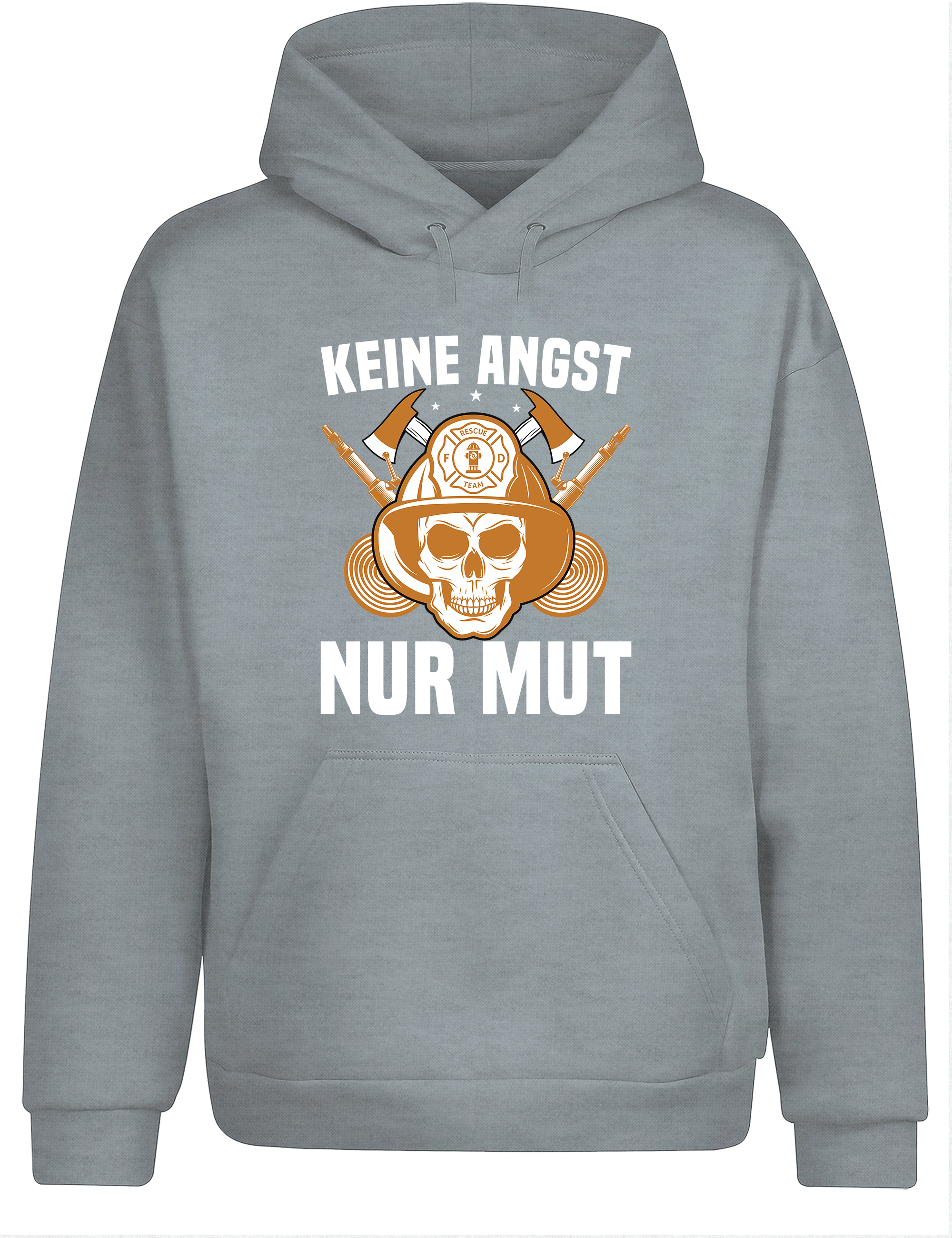 Unisex Hoodie Keine Angst Nur Mut | Feuerwehr Hoodie mit starkem Statement