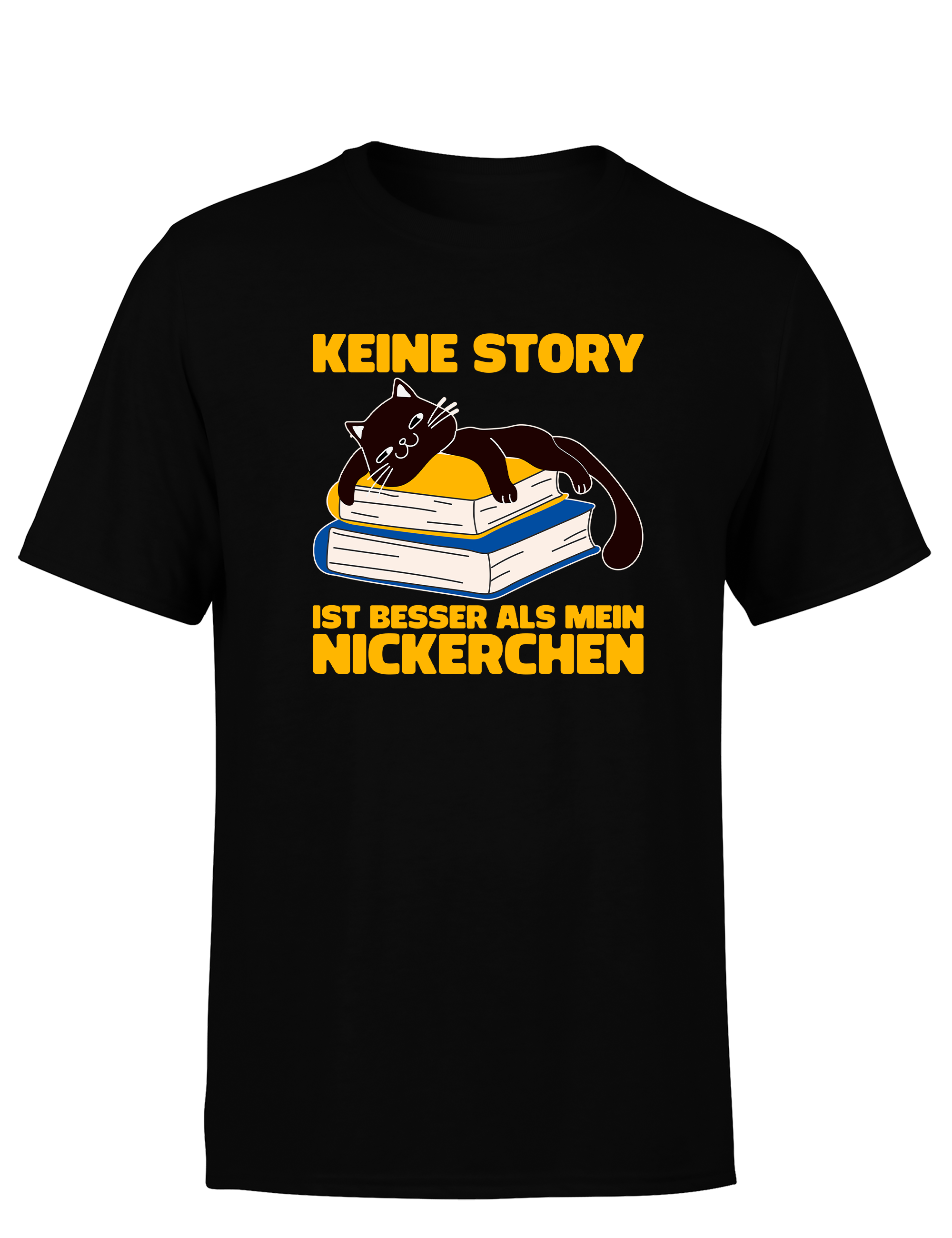 Keine Story ist besser als mein Nickerchen – Herren T-Shirt im Retro Stil | Lustiges Shirt für Leseratten, Bibliothek & Freizeit