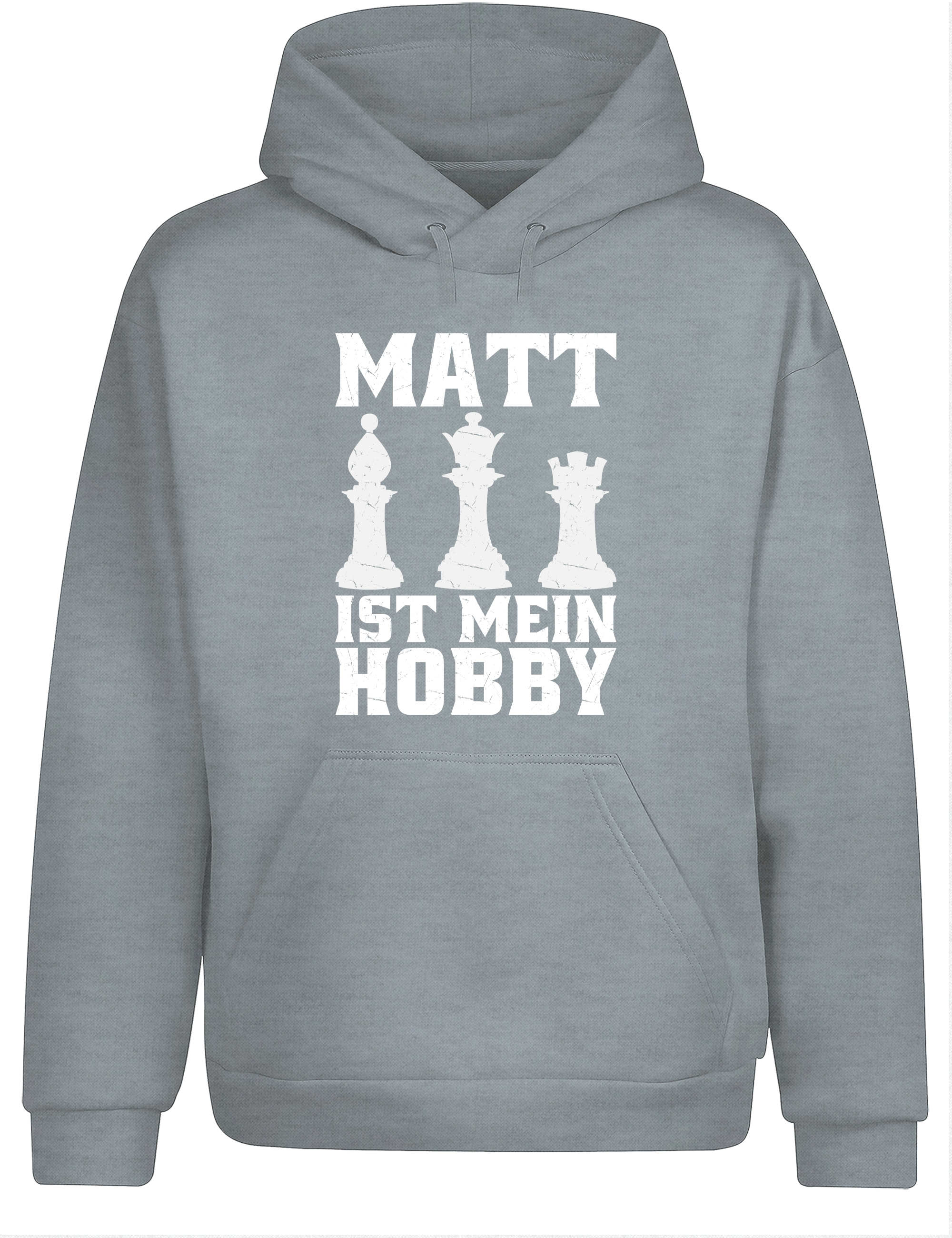 Matt ist mein Hobby – Hoodie im Retro-Stil | Perfekter Kapuzenpullover für Schachspieler, Turniere, Freizeit & als Geschenkidee