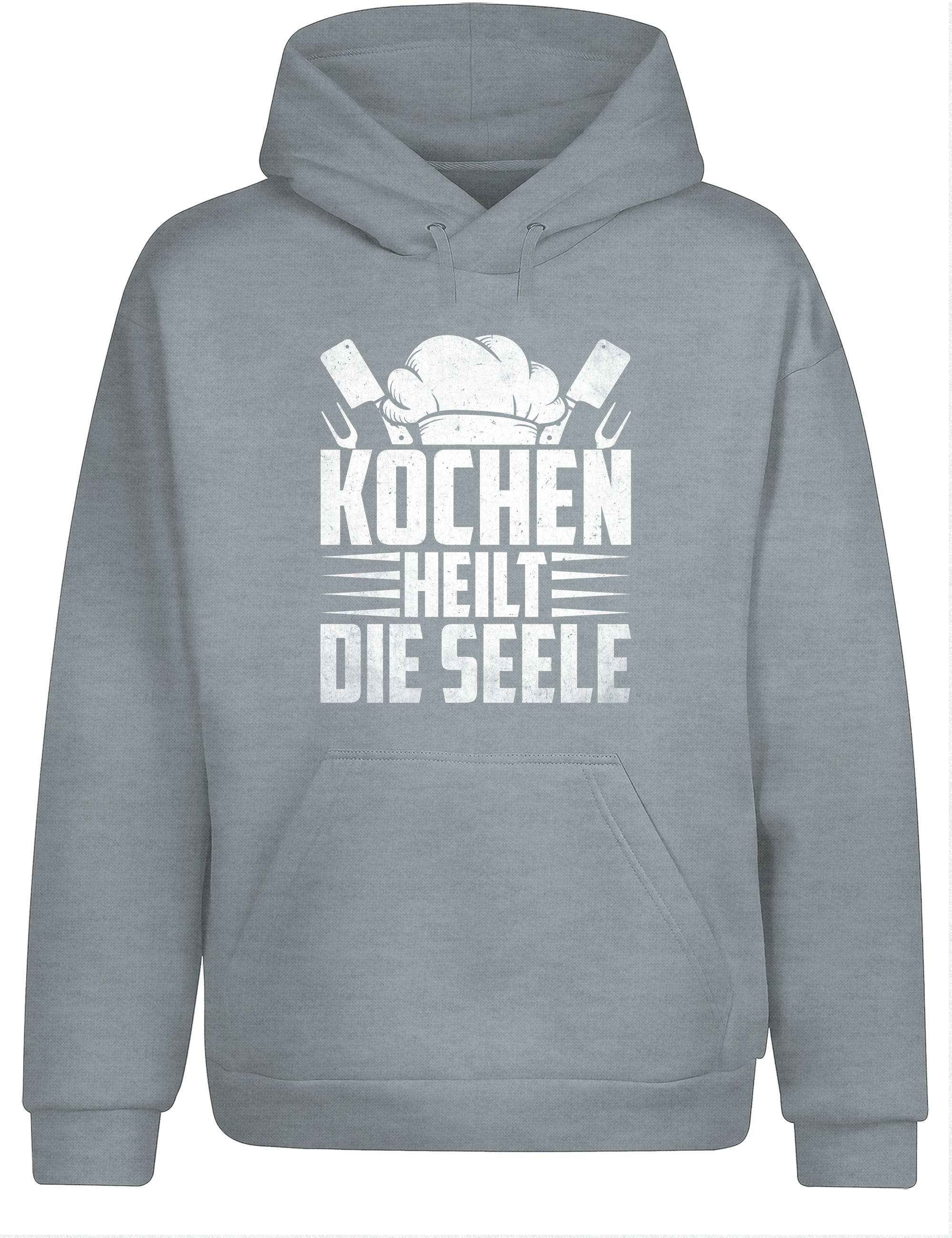 Unisex Hoodie „Kochen heilt die Seele“ | Gemütlicher Koch Hoodie für Küche & Freizeit