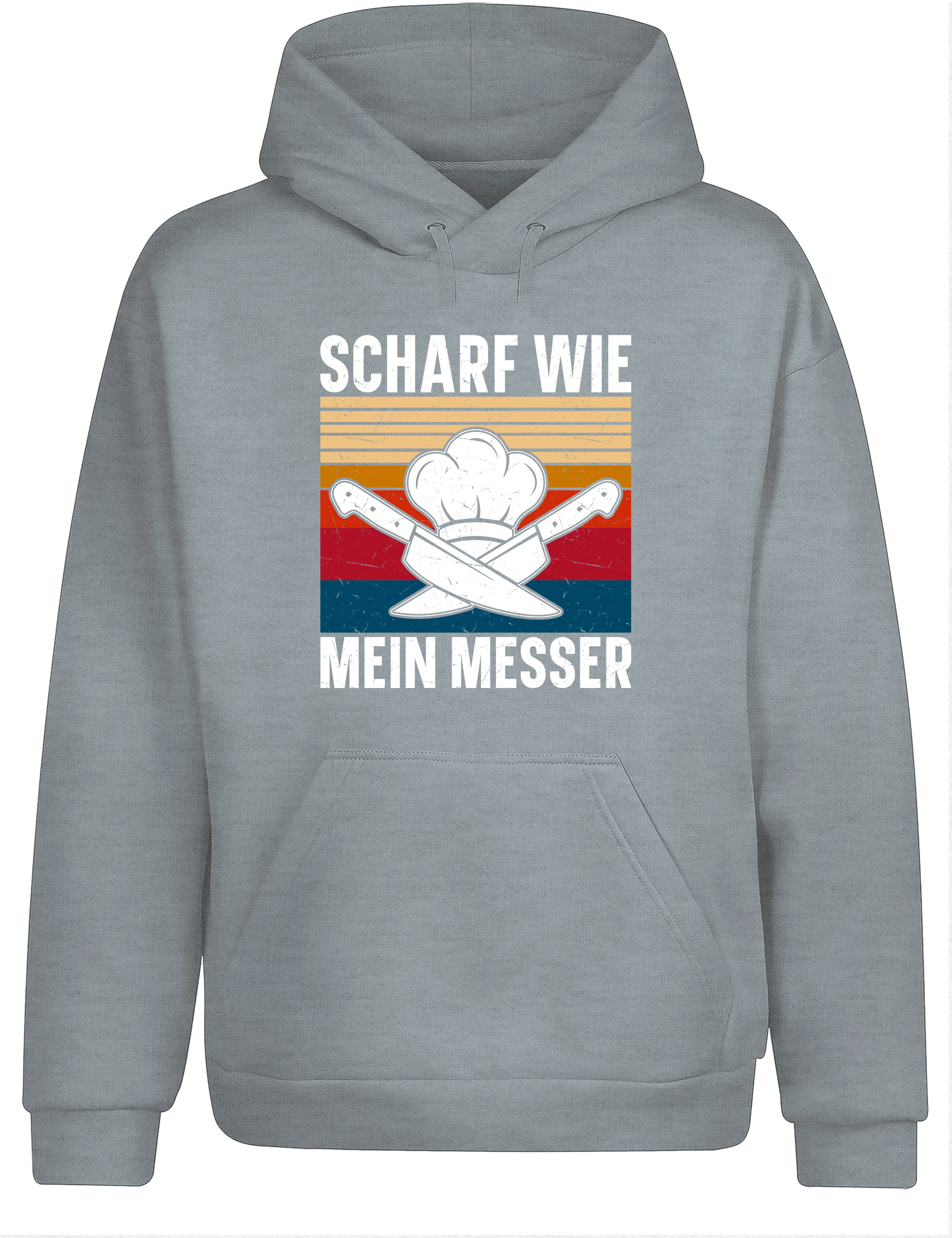 Unisex Hoodie „Scharf wie mein Messer“ | Lustiger Koch Hoodie für Küche & Grill