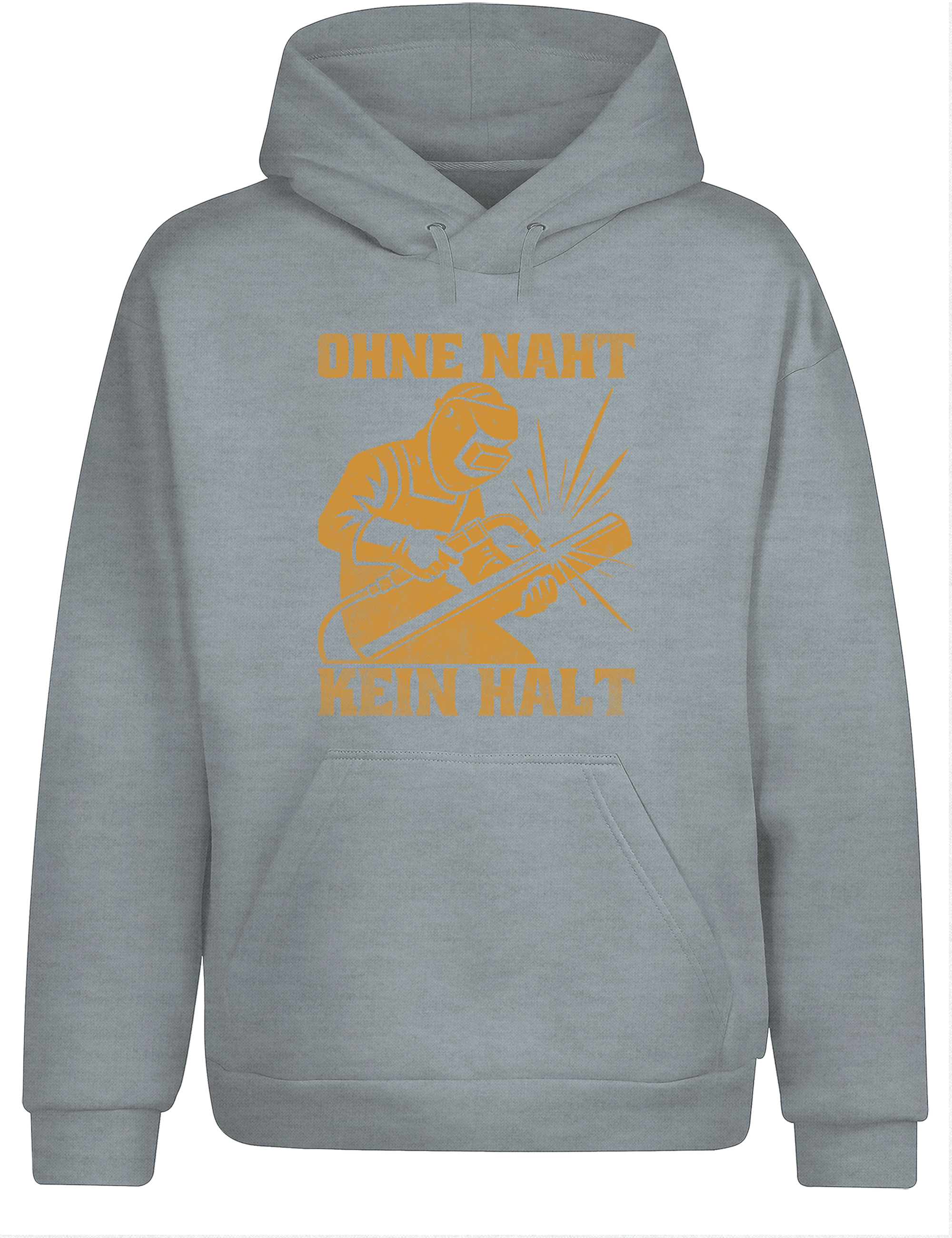 Ohne Naht kein Halt – Hoodie im Retro Stil | Lustiger Kapuzenpullover für Schweißer, Metallbauer & Handwerker