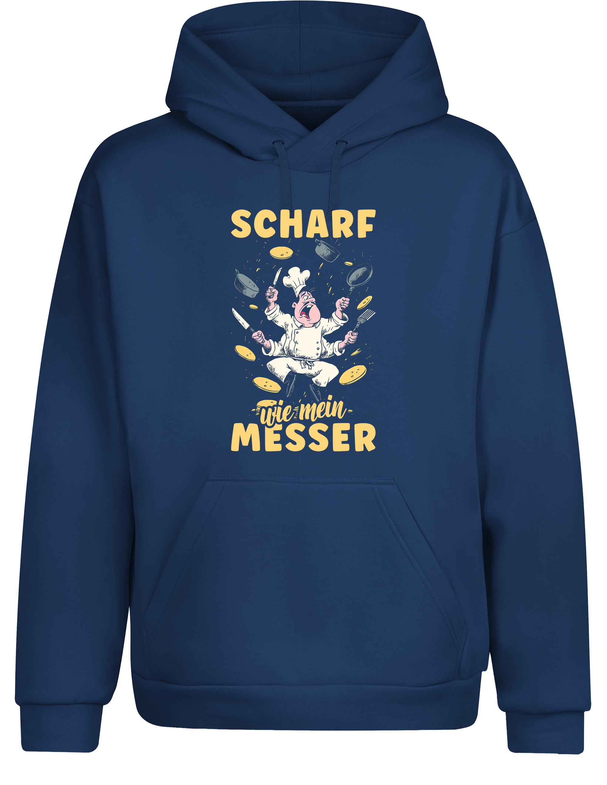 Unisex Hoodie „Scharf wie mein Messer“ | Cooler Koch Hoodie für Küche & Grill
