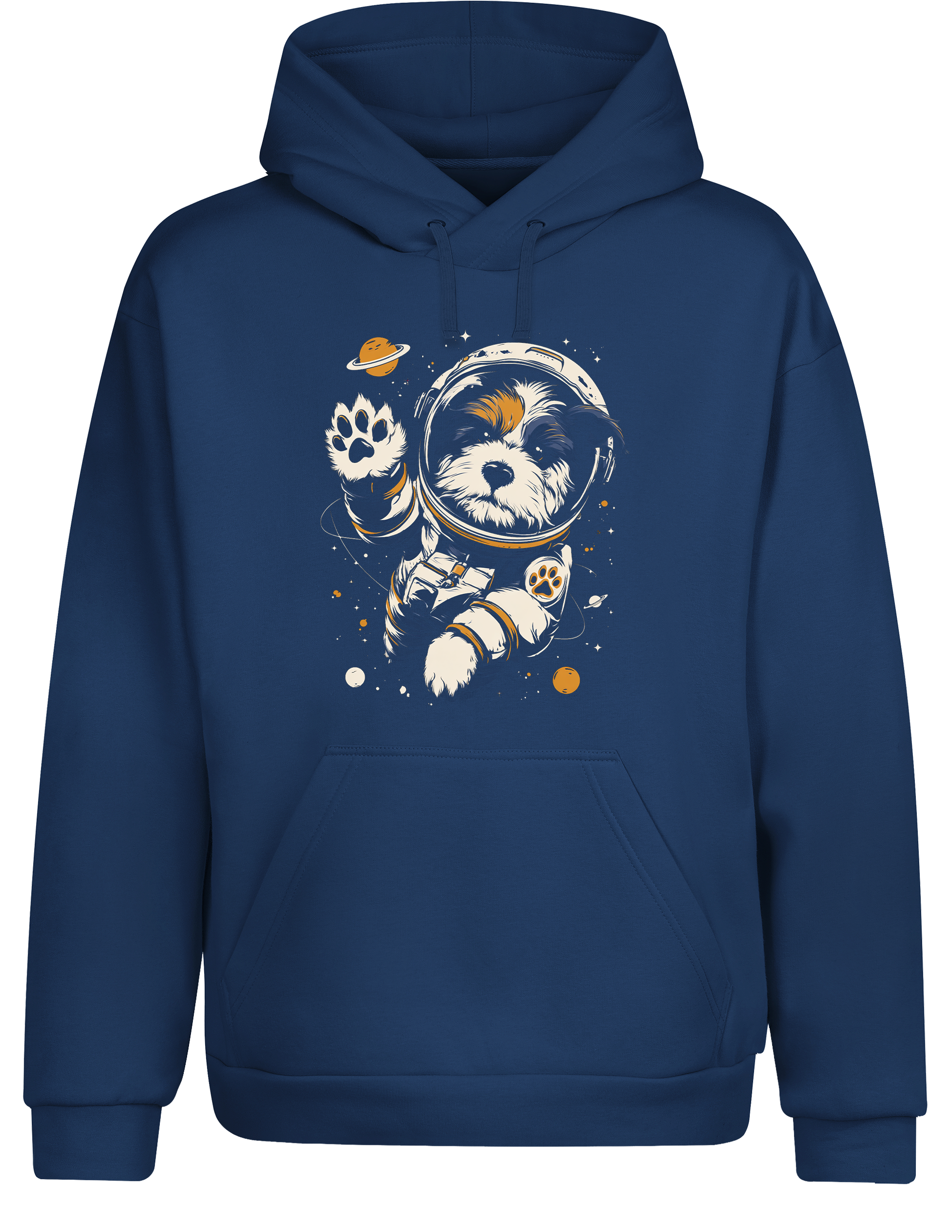 Unisex Hoodie Astronaut Hund im Weltall | Lustiger Space Hunde Hoodie