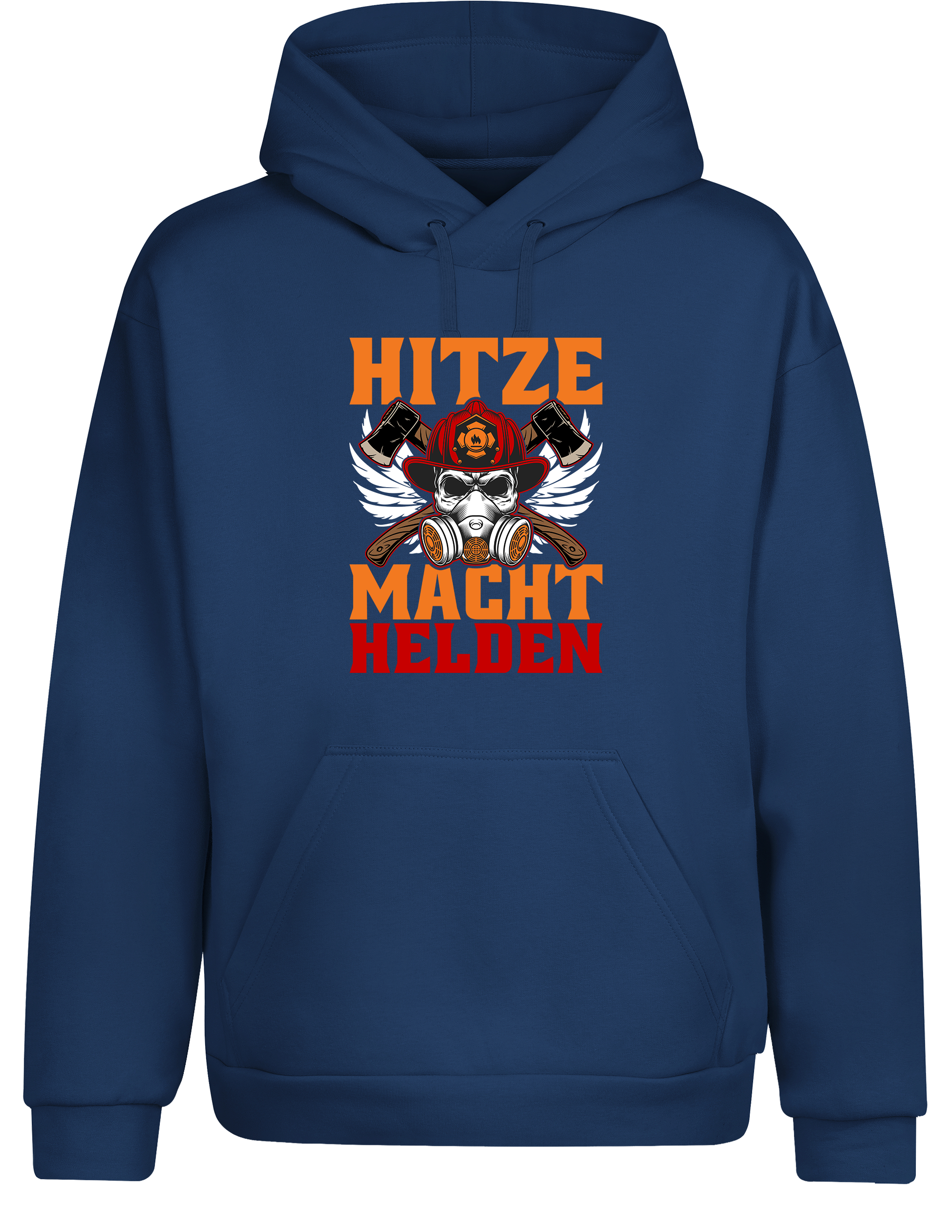 Hitze Macht Helden – Feuerwehr Hoodie | Warmer Kapuzenpullover für Firefighter & Einsatzhelden