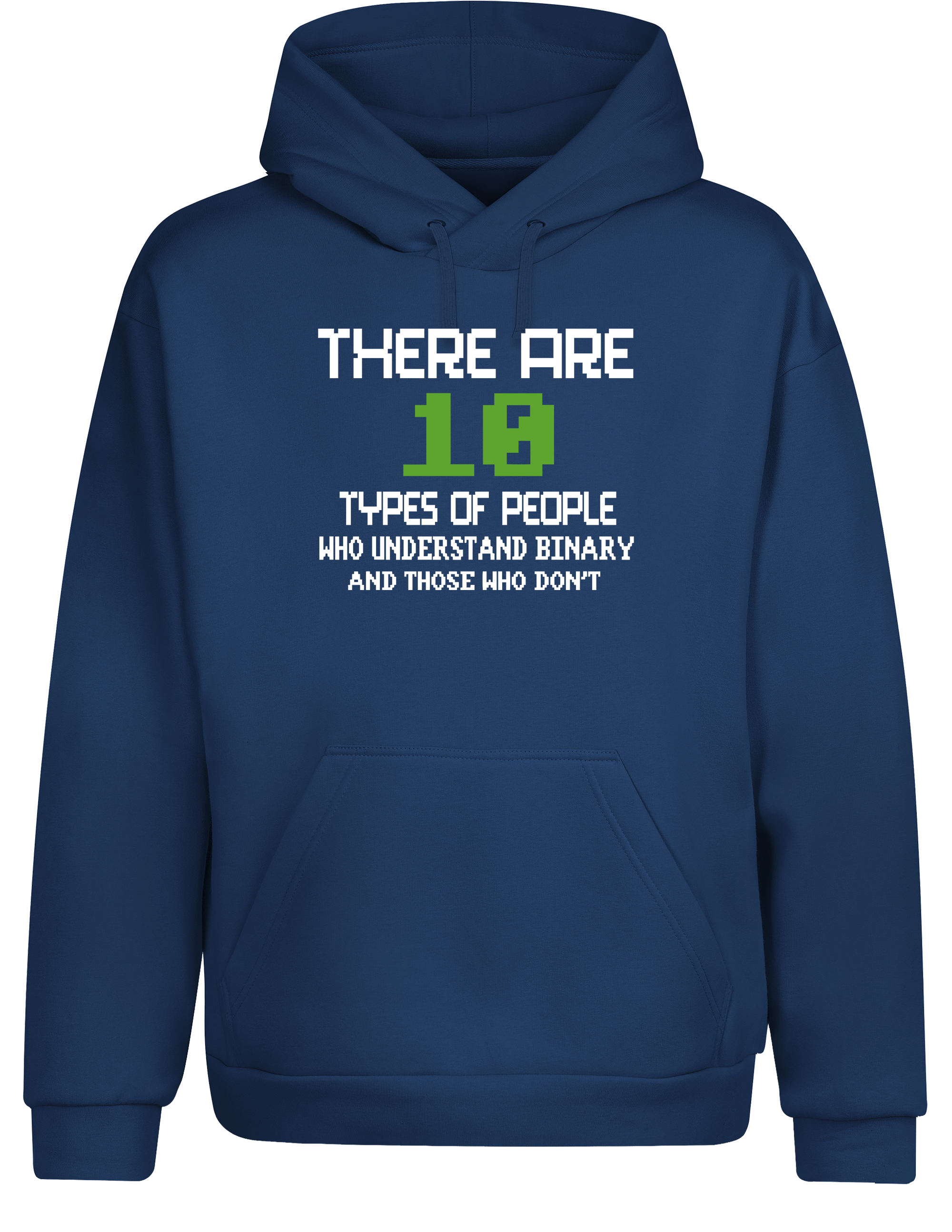 There Are 10 Types of People – Hoodie im Retro Stil | Lustiger Kapuzenpullover für Programmierer, Entwickler & IT-Fans