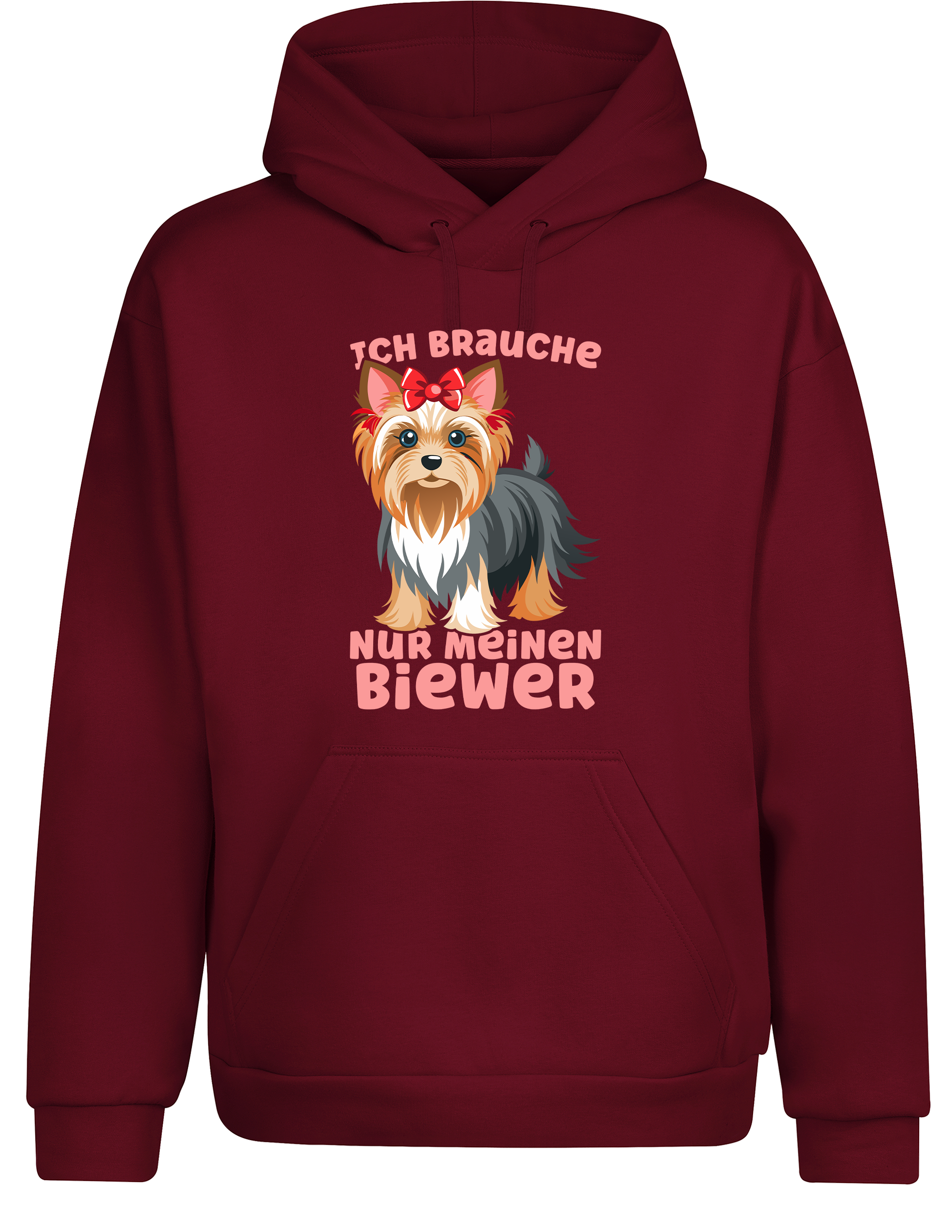 Unisex Hoodie „Ich brauche nur meinen Biewer“ | Lustiger Biewer Terrier Hunde Hoodie