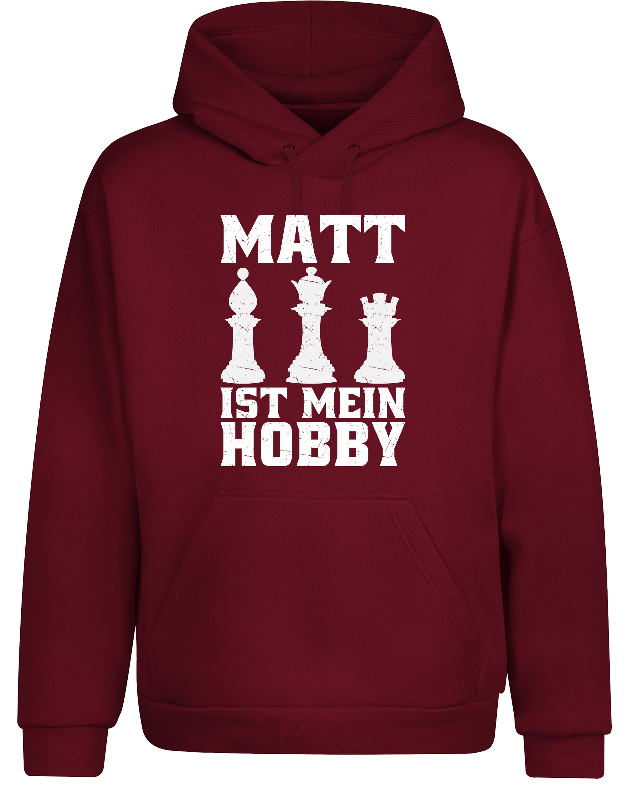Matt ist mein Hobby – Hoodie im Retro-Stil | Perfekter Kapuzenpullover für Schachspieler, Turniere, Freizeit & als Geschenkidee