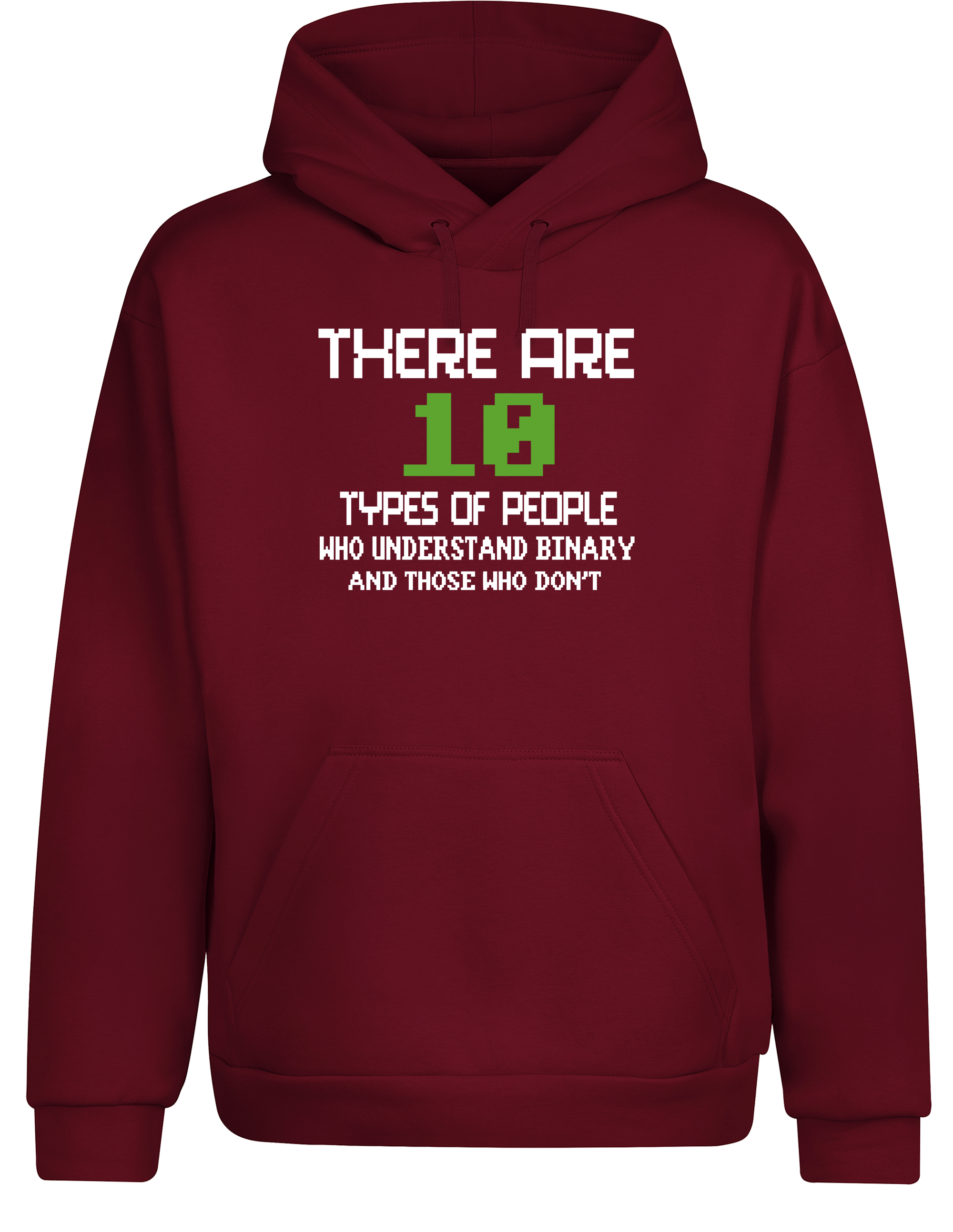 There Are 10 Types of People – Hoodie im Retro Stil | Lustiger Kapuzenpullover für Programmierer, Entwickler & IT-Fans