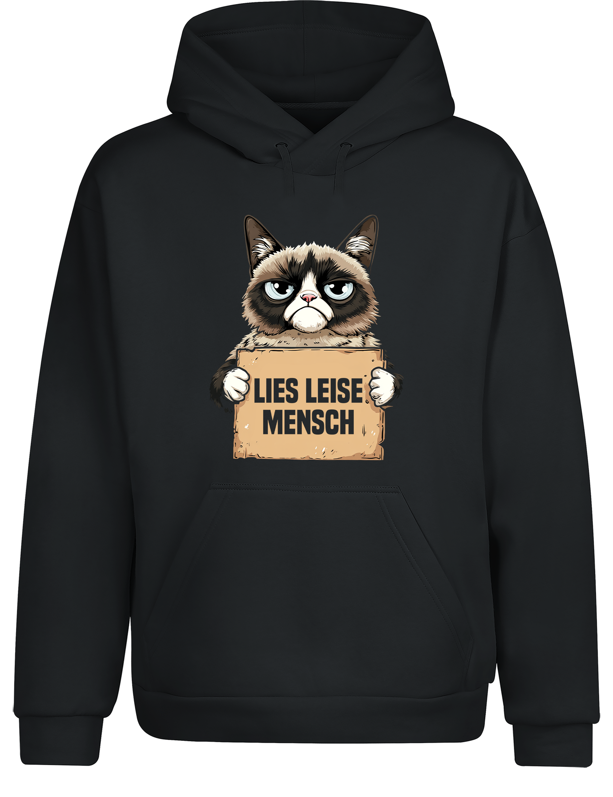 Lies leise Mensch – Hoodie im Retro Stil | Perfekter Kapuzenpullover für Leseratten, Bücherwürmer & Geschenkidee