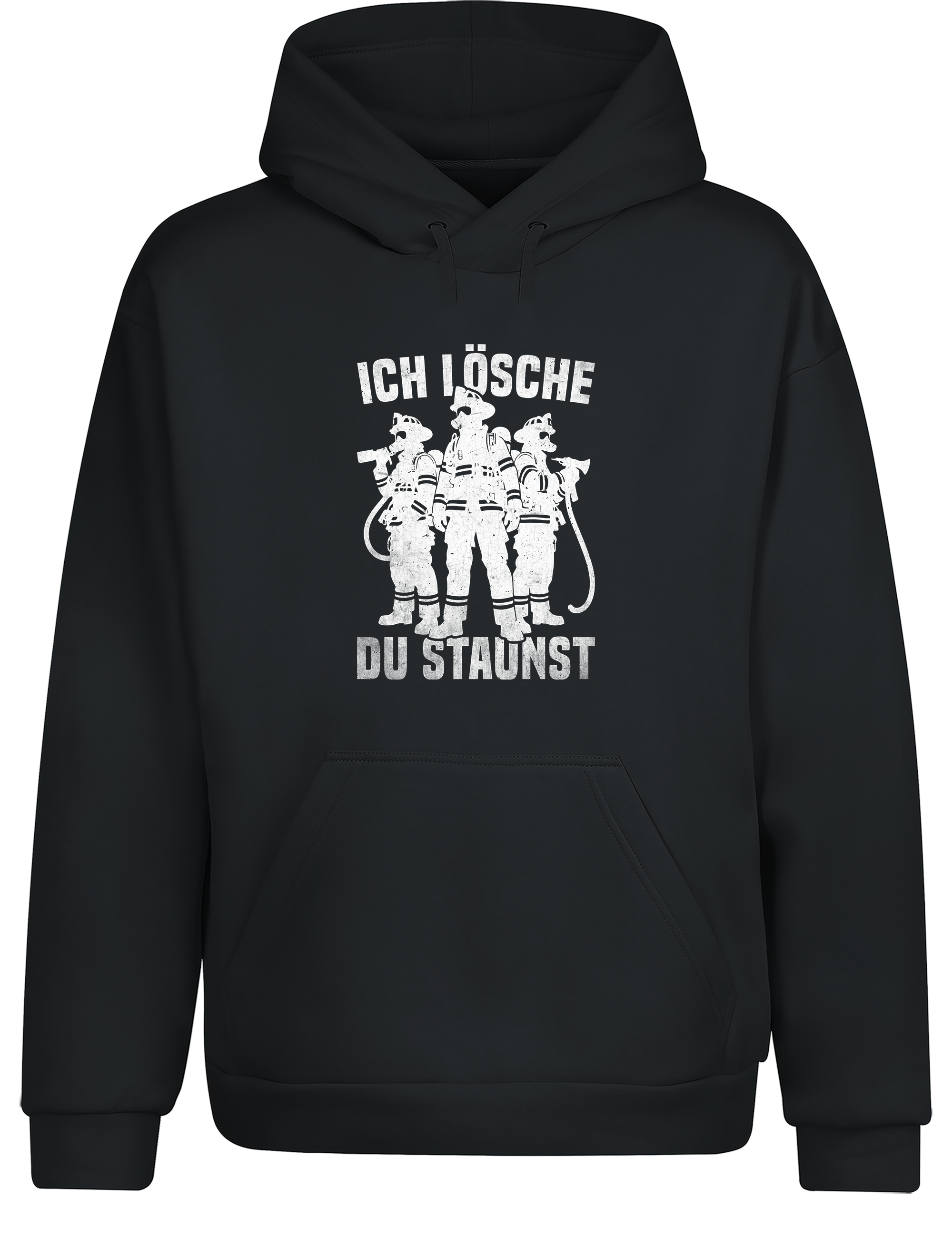 Feuerwehr – Hoodie „Ich lösche, du staunst“ | Cooler Feuerwehr Hoodie für Einsatzkräfte & Fans