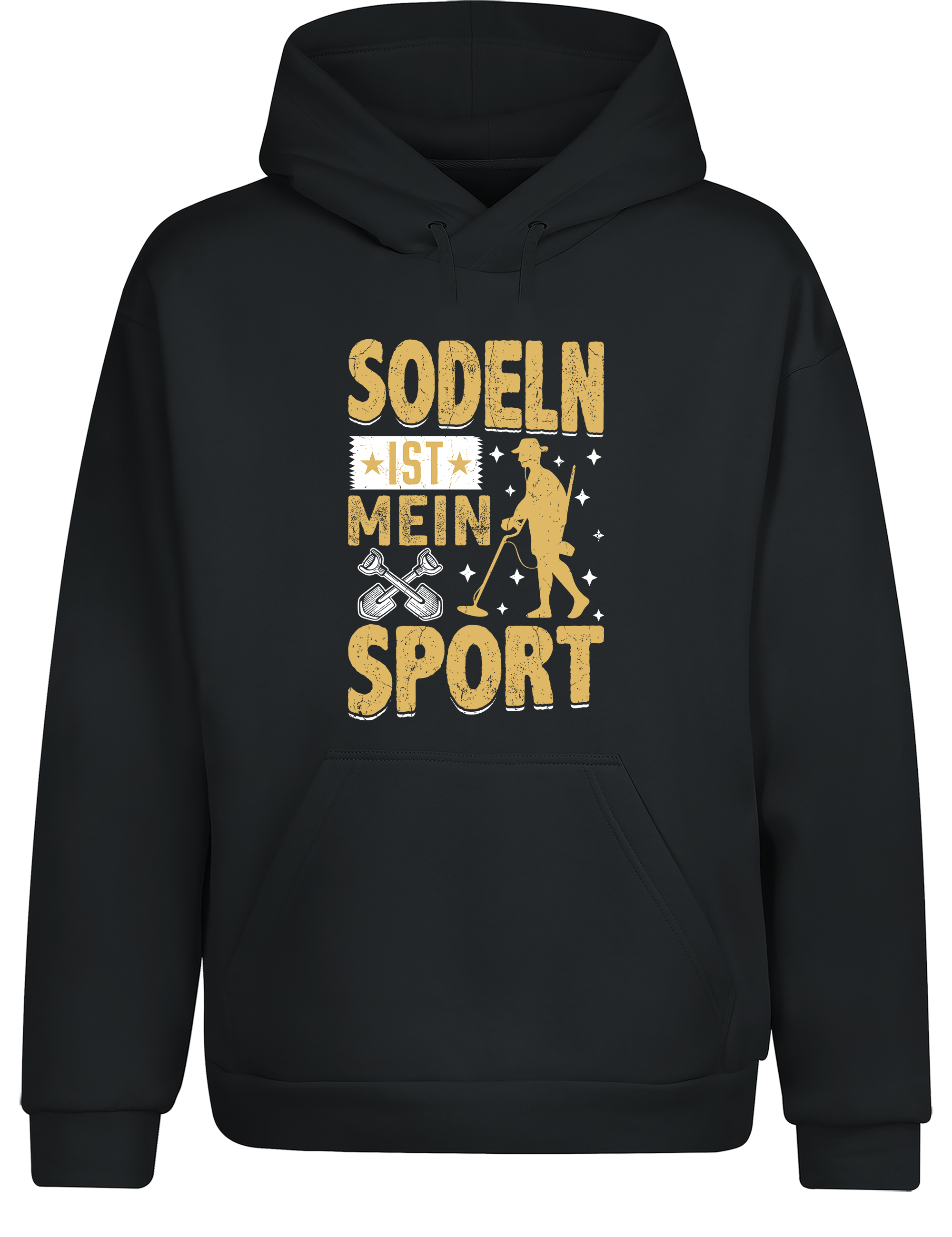 Sondeln ist mein Sport – Hoodie im Retro Stil | Lustiger Kapuzenpullover für Sondler, Schatzsuche & Freizeit