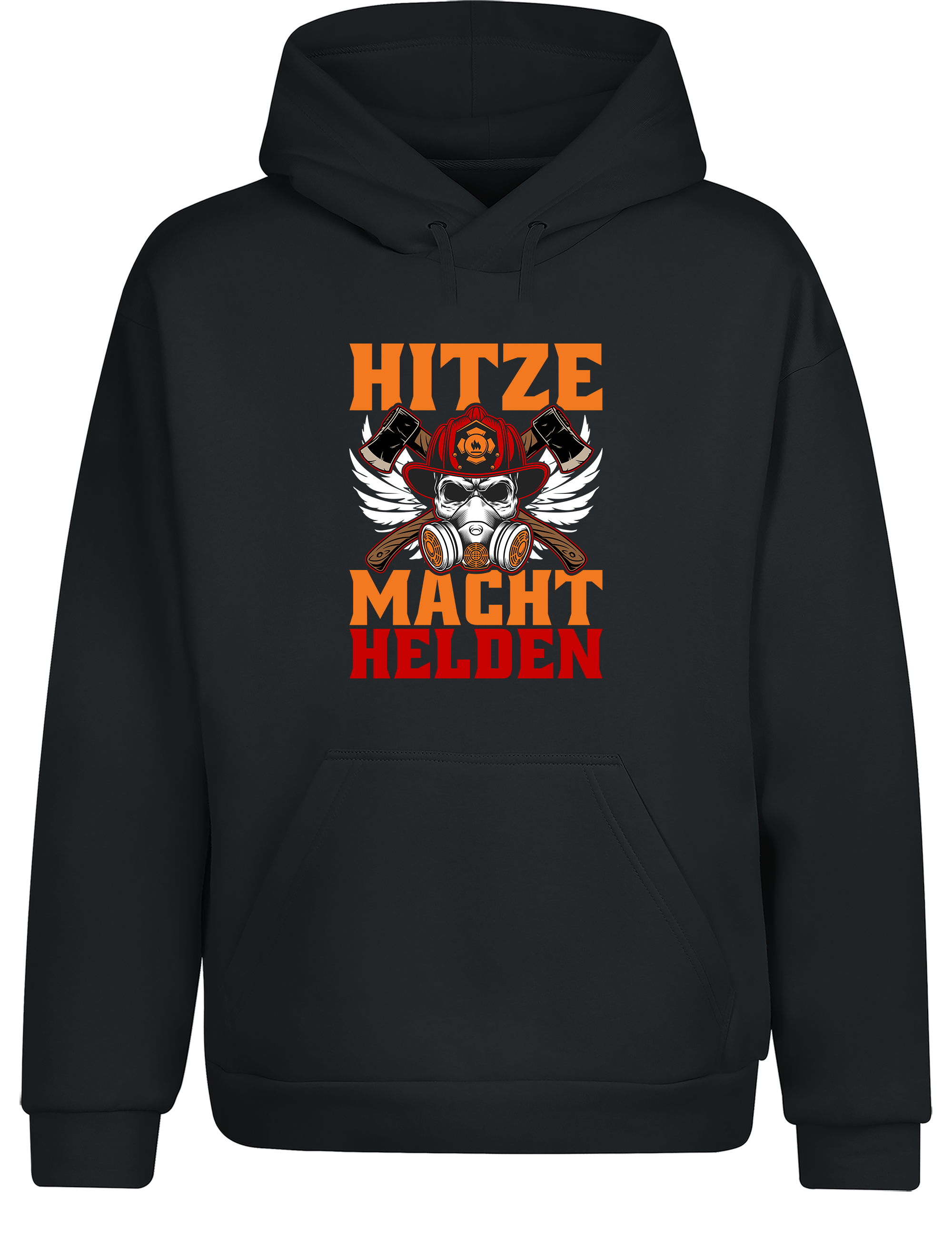 Hitze Macht Helden – Feuerwehr Hoodie | Warmer Kapuzenpullover für Firefighter & Einsatzhelden