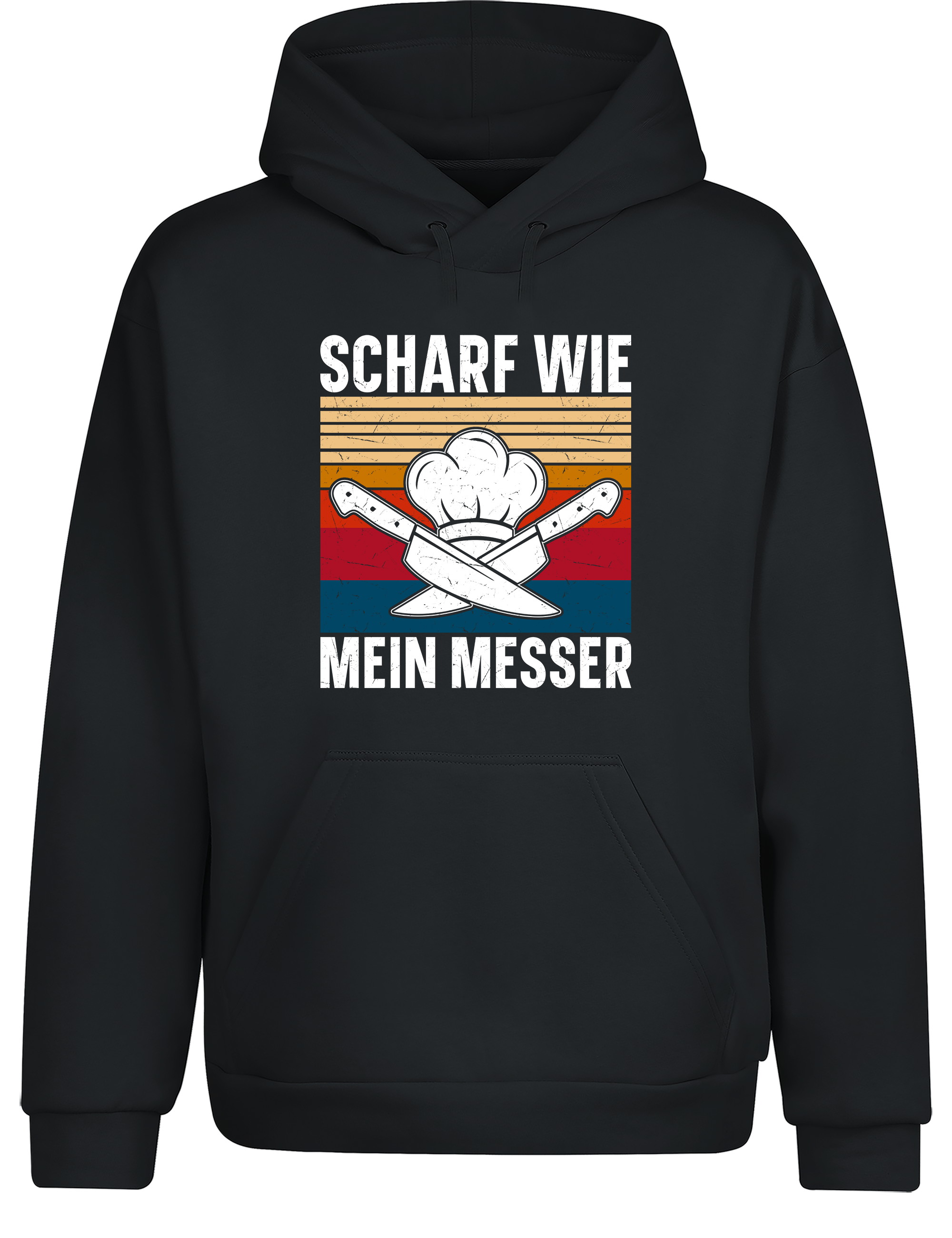 Unisex Hoodie „Scharf wie mein Messer“ | Lustiger Koch Hoodie für Küche & Grill