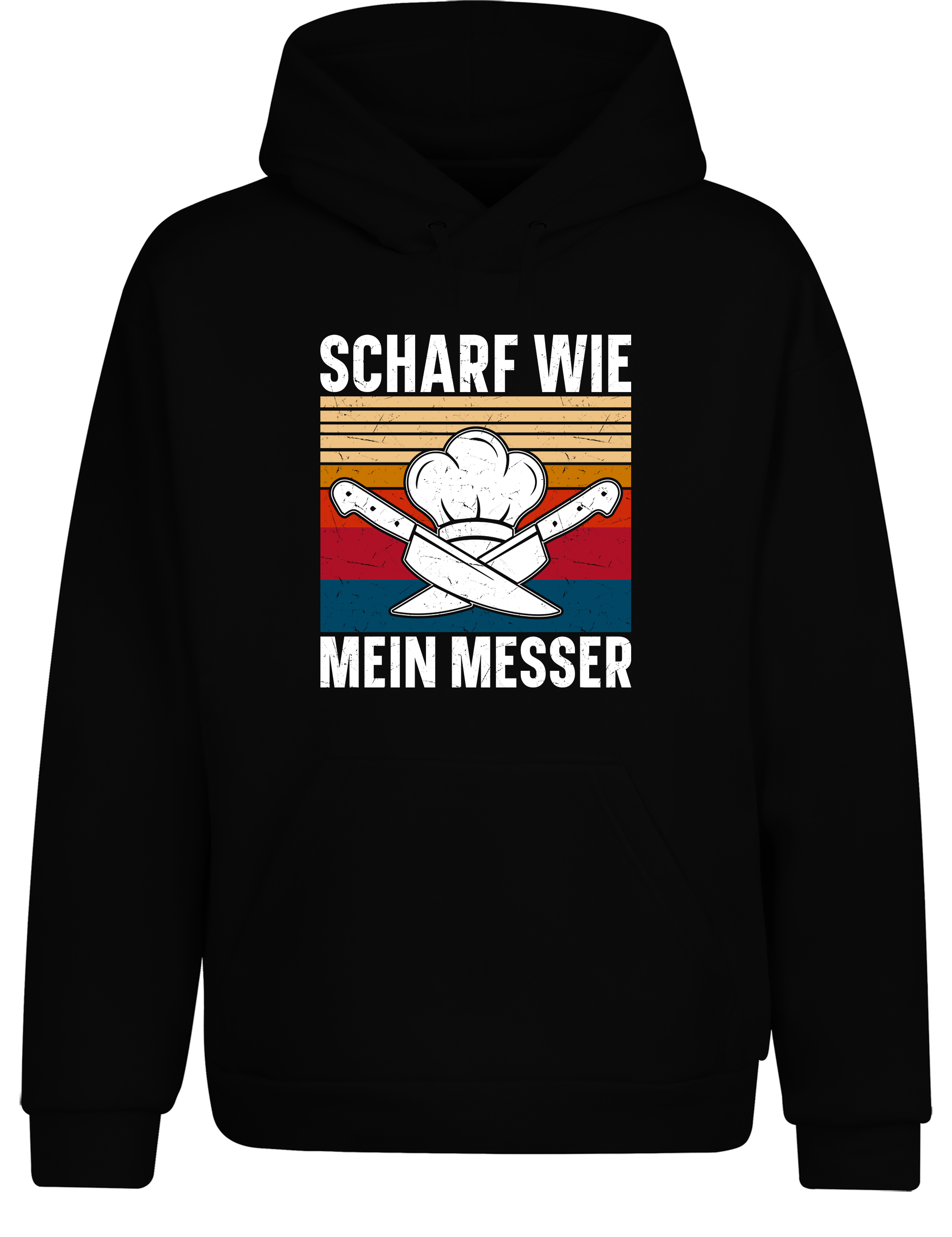 Unisex Hoodie „Scharf wie mein Messer“ | Lustiger Koch Hoodie für Küche & Grill