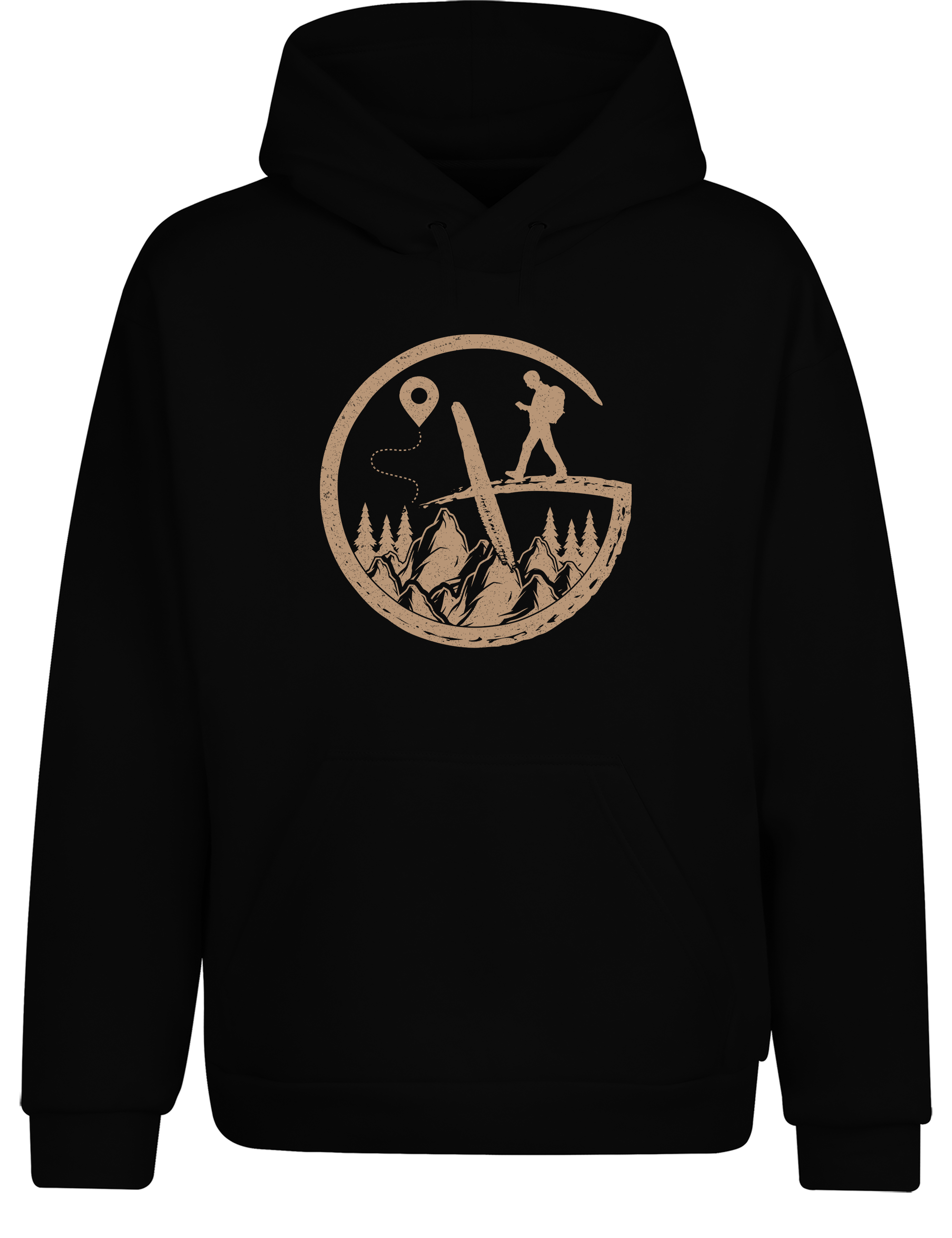 Geocaching Abenteuer – Hoodie | Bequemer Kapuzenpullover für Schatzsucher, Wanderer & Outdoor-Fans