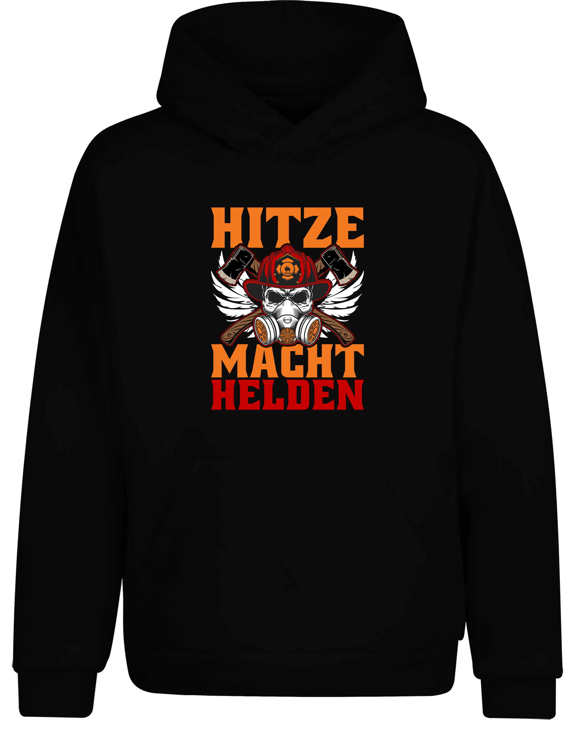 Hitze Macht Helden – Feuerwehr Hoodie | Warmer Kapuzenpullover für Firefighter & Einsatzhelden