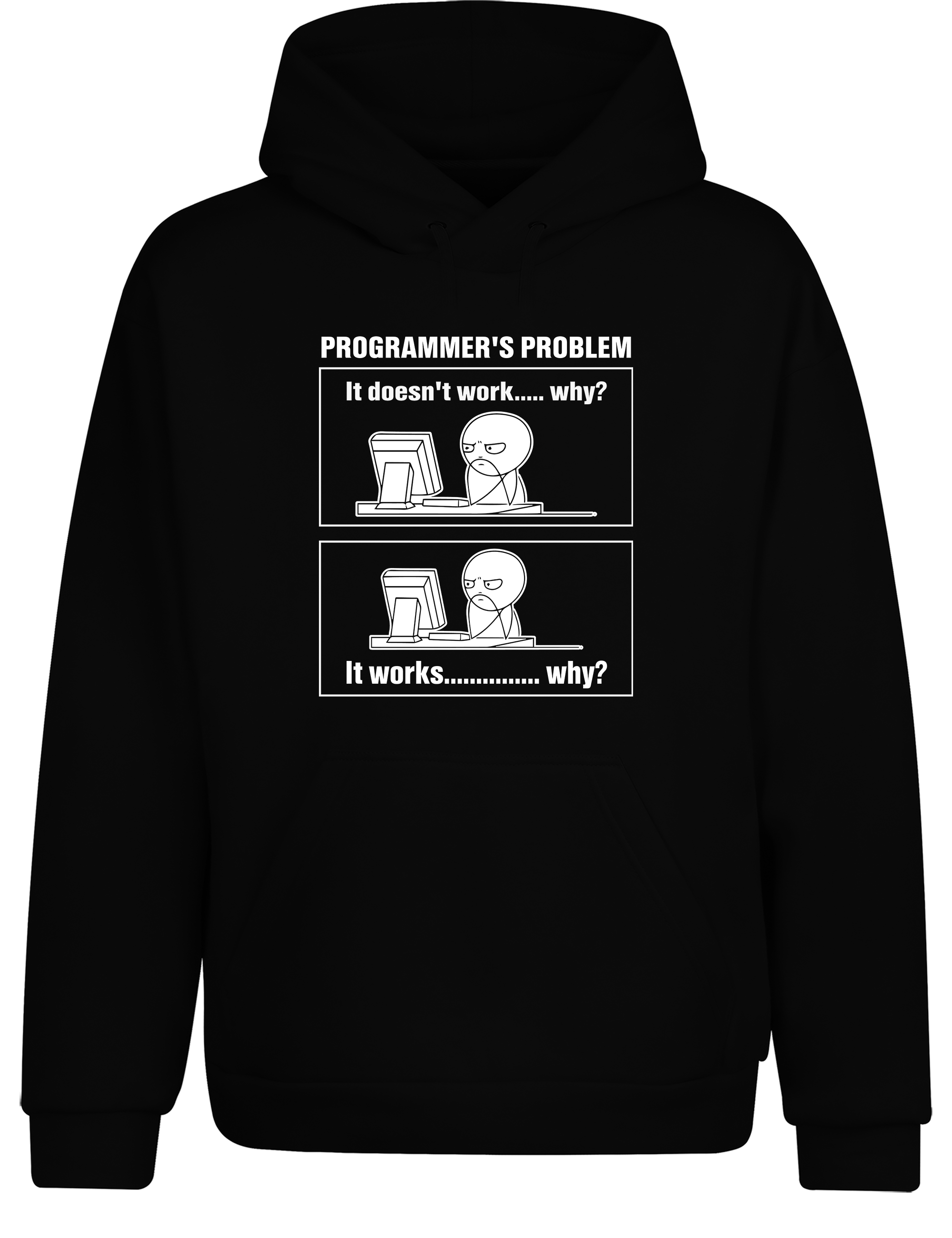 Programmer’s Problem – Hoodie im Retro Stil | Lustiger Kapuzenpullover für Entwickler, Coder & IT-Fans