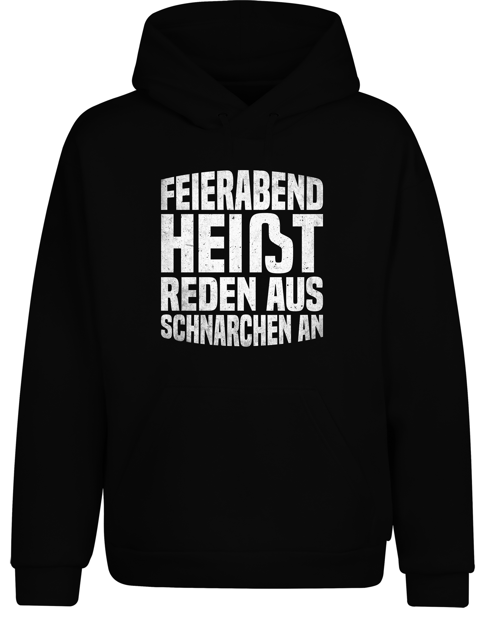 Feierabend Humor – Hoodie „Reden aus, Schnarchen an“ | Lustiger Kapuzenpullover für Couchhelden & Schlafkönige